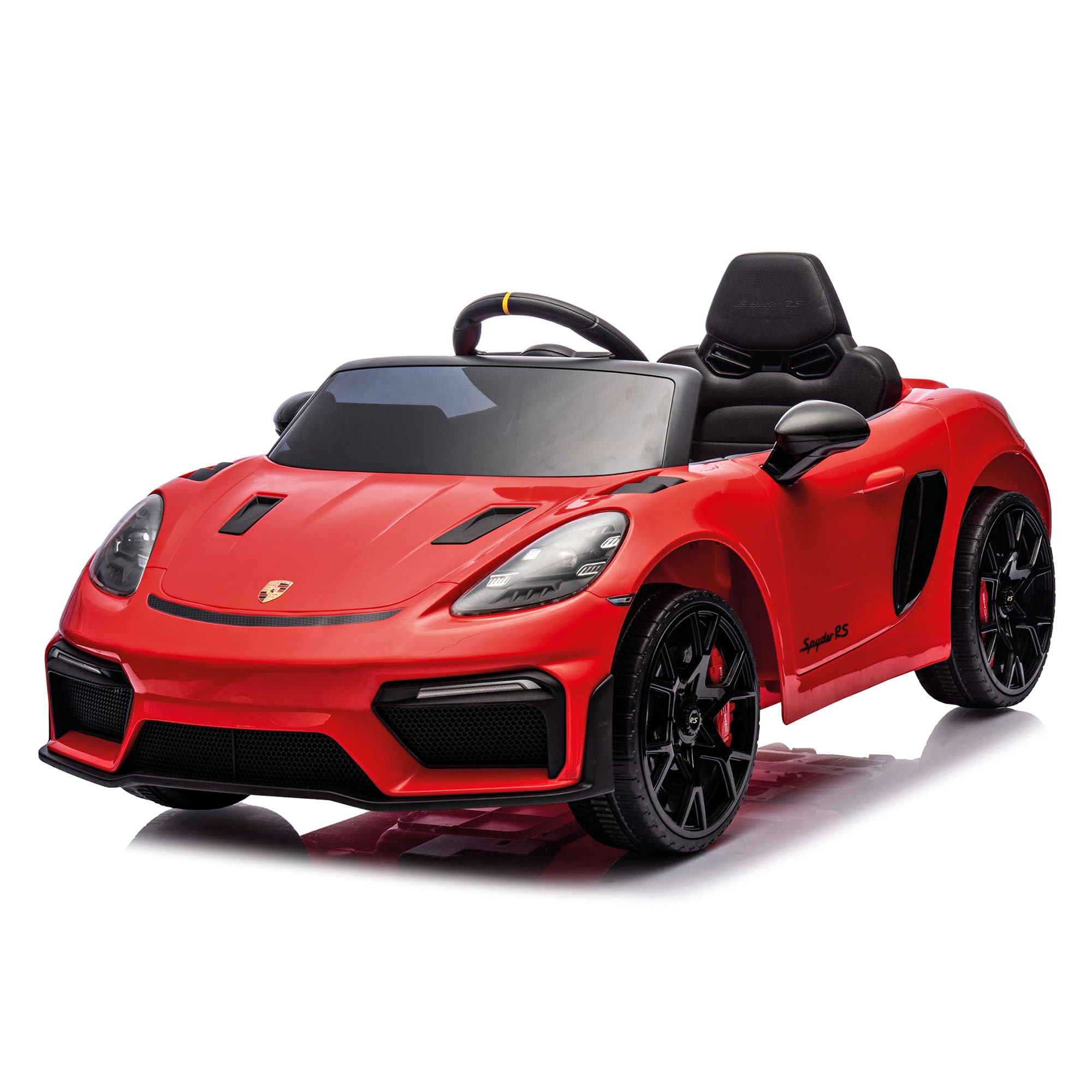 Porsche Spyder 12V Elektroauto f&uuml;r Kinder ab 3 Jahren &ndash; Luxuskinderauto mit Licht & Sound - Bild 1