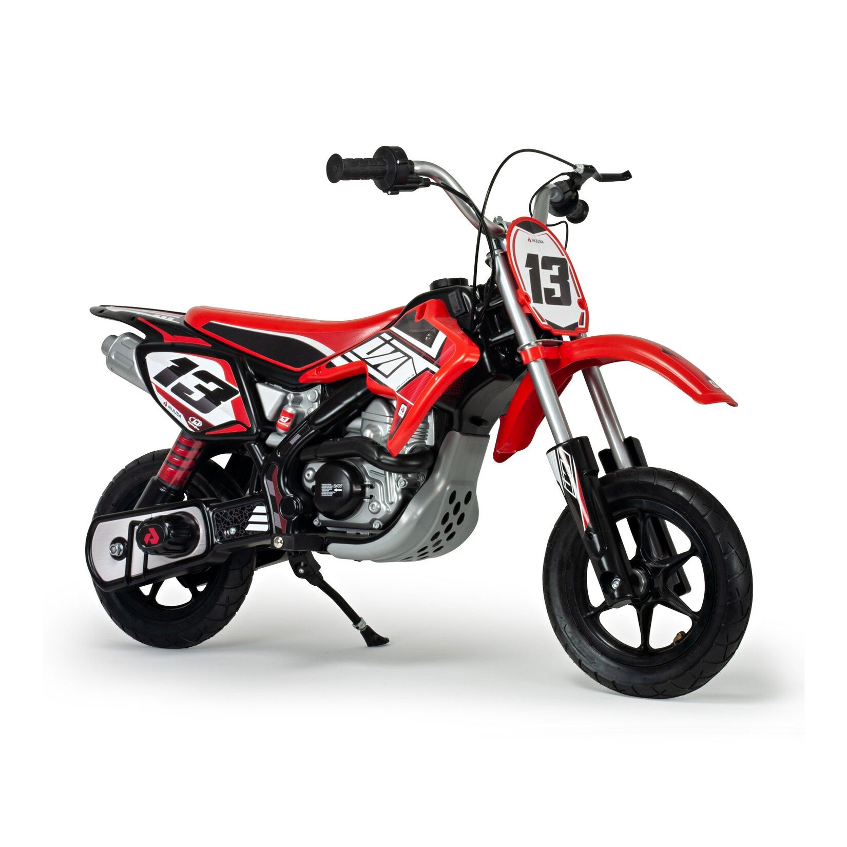 INJUSA Red Fighter Moto Cross Elektromotorrad für Kinder (6-10 Jahre) – 24V Elektro-Motorrad bis 11 km/h