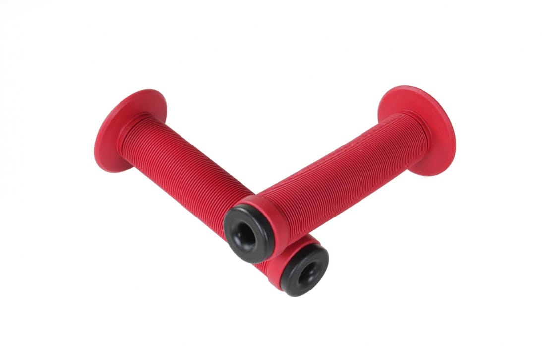deTox Black Eye BMX Griffe 146 mm 22,2 mm Fahrradgriffe Grips Lenkergriffe Set rechts links (rot) - Bild 1