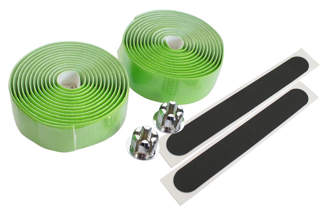 Good Horse Lenkerband Rennrad Griffband Fahrrad B&auml;nder Lenker Tape Carbon Optikmit Stopfen gr&uuml;n - Bild 1