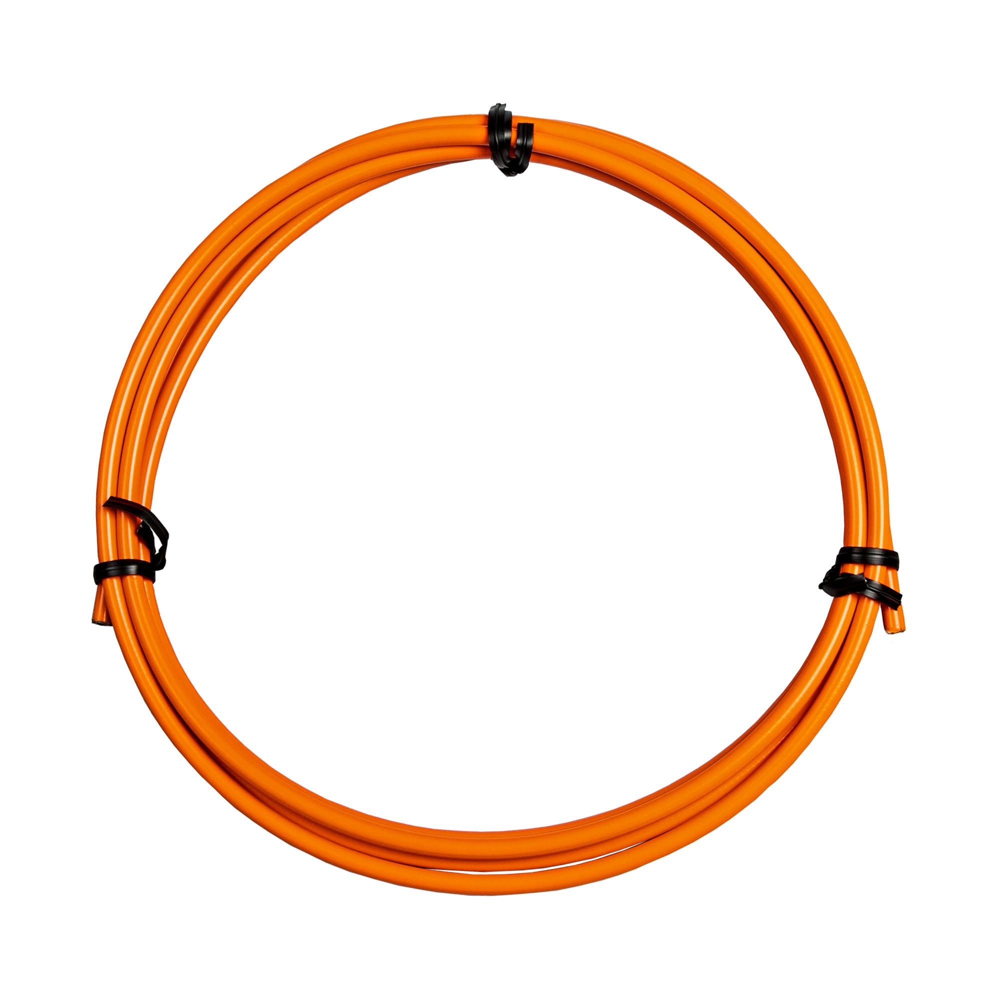 Pentagon Sports Fahrrad Bremszug mit Bremszugh&uuml;lle Bremskabel mit Walzennippel und Birnennippel orange - Bild 1