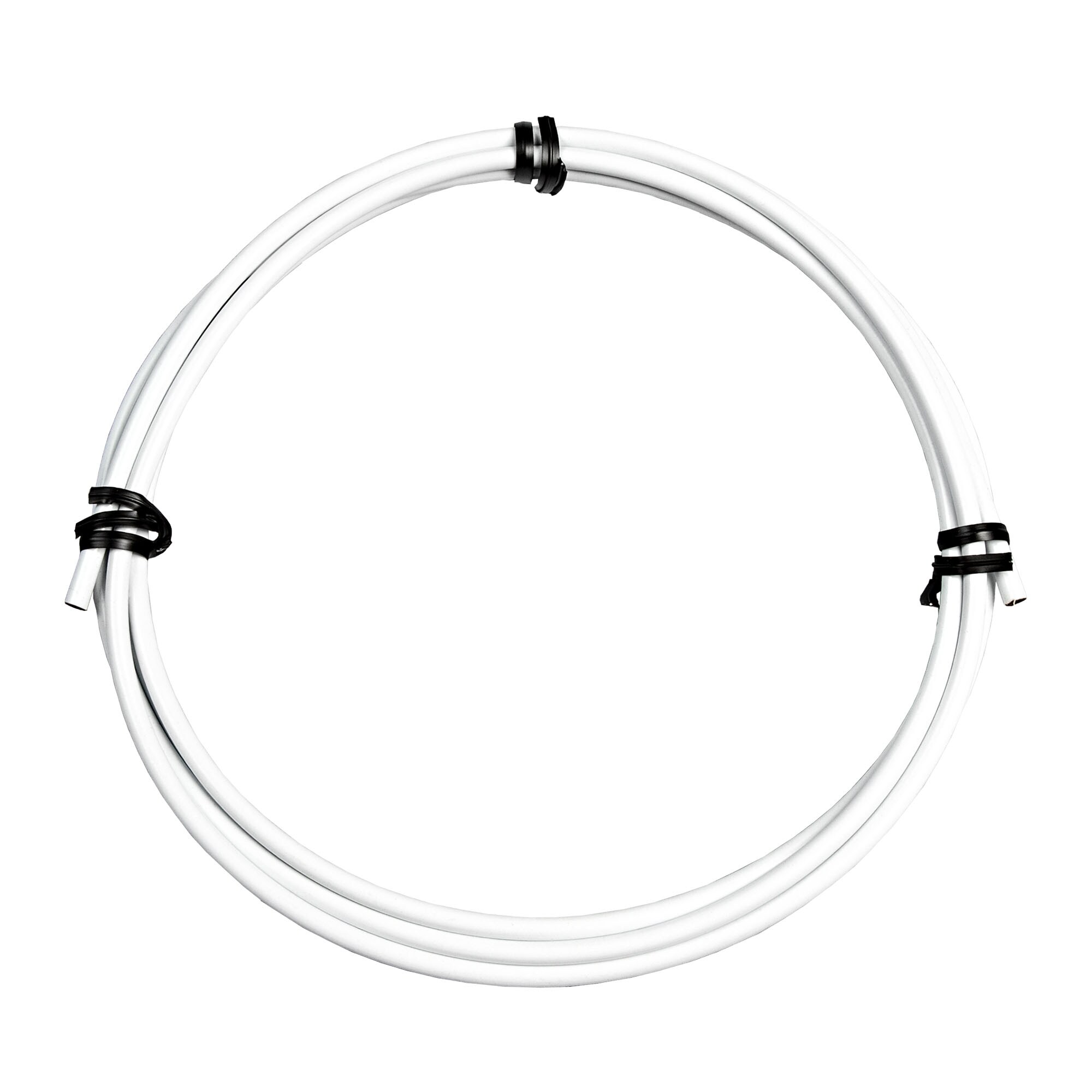 Pentagon Sports Fahrrad Bremszug mit Bremszugh&uuml;lle Bremskabel mit Walzennippel und Birnennippel wei&szlig; - Bild 1