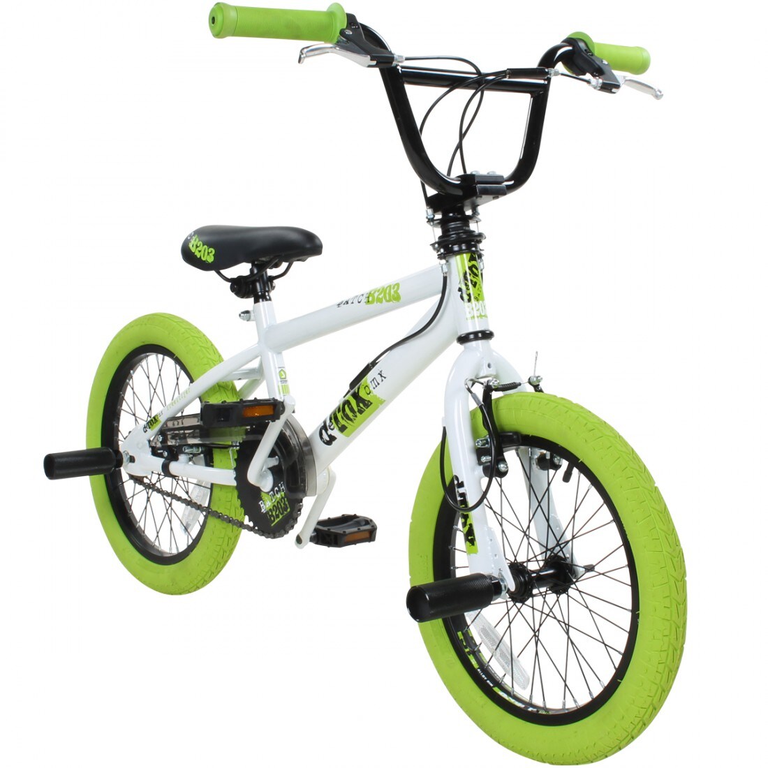 deTox Freestyle BMX 16 Zoll Fahrrad 100 - 120 cm mit 2 Pegs unisex Kinder M&auml;dchen Jungen Kinderbmx Kinderfahrrad - Bild 1