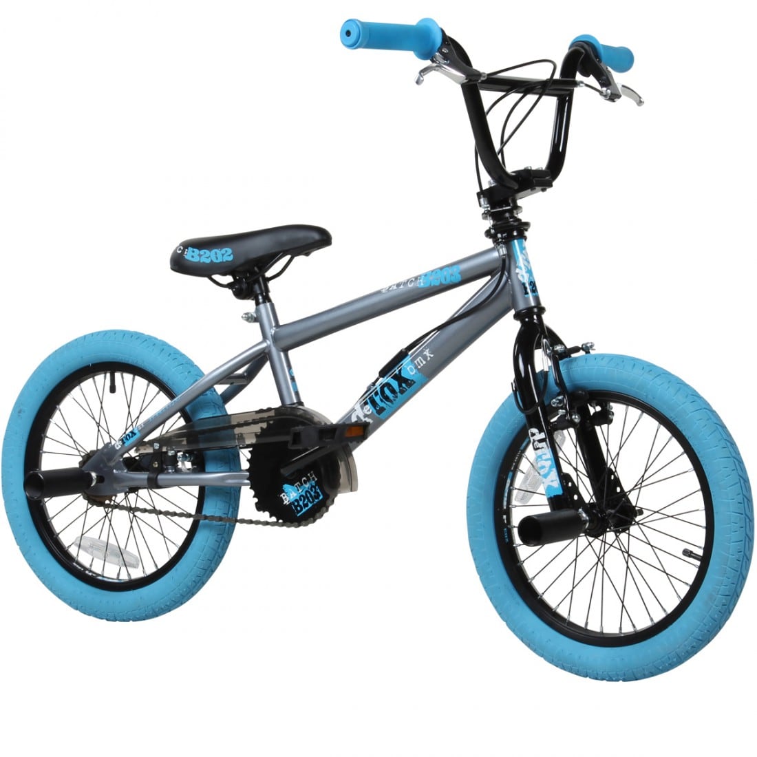 deTox Freestyle BMX 16 Zoll Fahrrad 100 - 120 cm mit 2 Pegs unisex Kinder M&auml;dchen Jungen Kinderbmx Kinderfahrrad - Bild 1