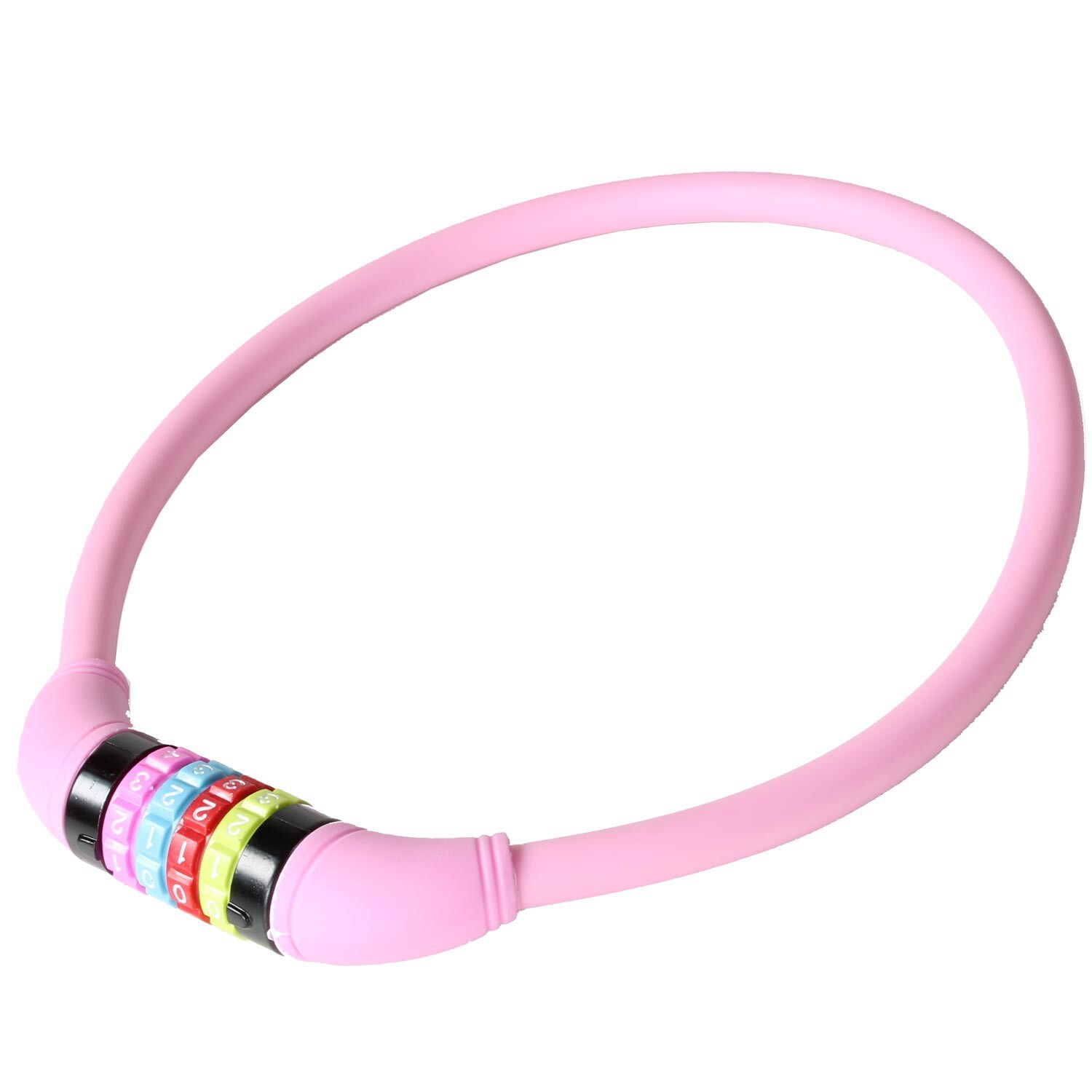 M-Wave DS 12.6,5 S Fahrradschloss Kinder Zahlenschloss pink - Bild 1