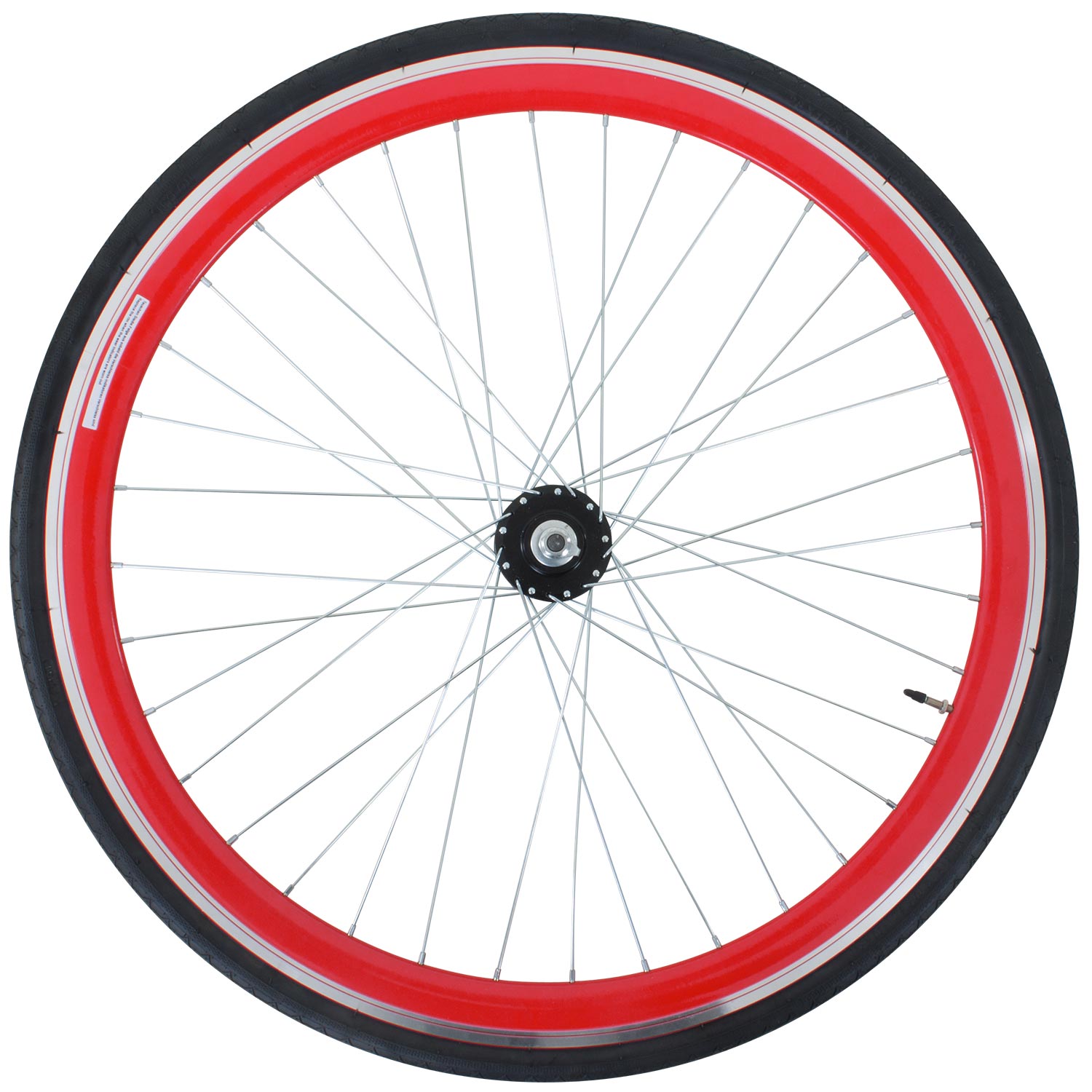 Galano Blade 700c Hinterrad Fixie Komplettrad mit FlipFlop Nabe und Reifen Fixie rot - Bild 1