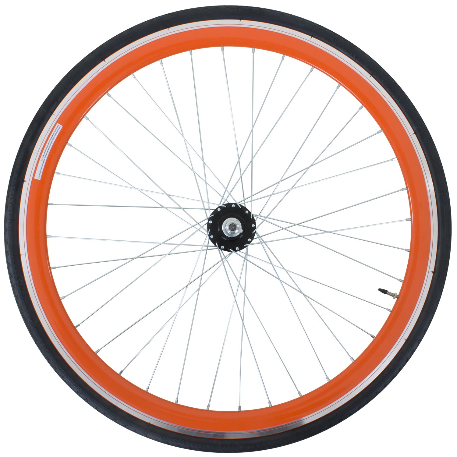 Galano Blade 700c Hinterrad Fixie Komplettrad mit FlipFlop Nabe und Reifen Fixie orange - Bild 1