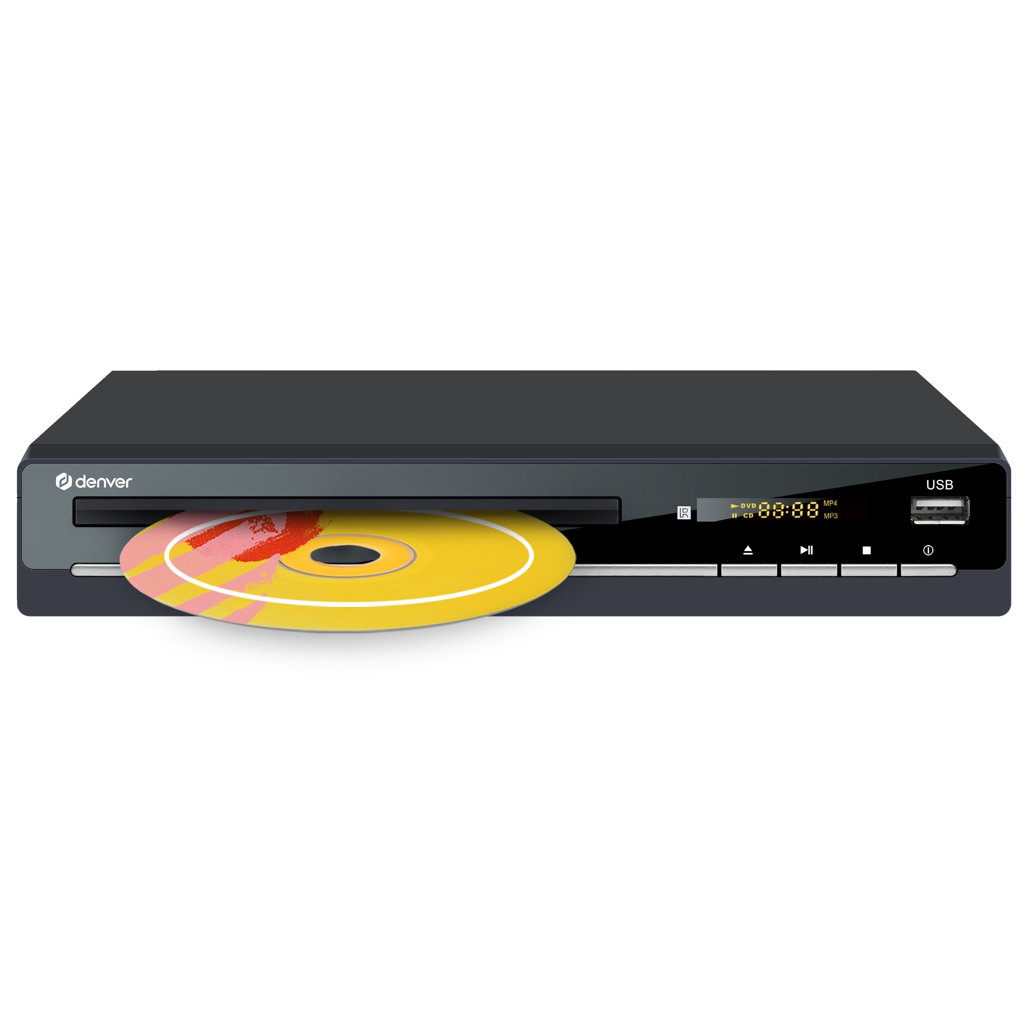 Denver DVH-7787 DVD-Player mit HDMI, USB und SCART, Full HD, schwarz - Bild 1