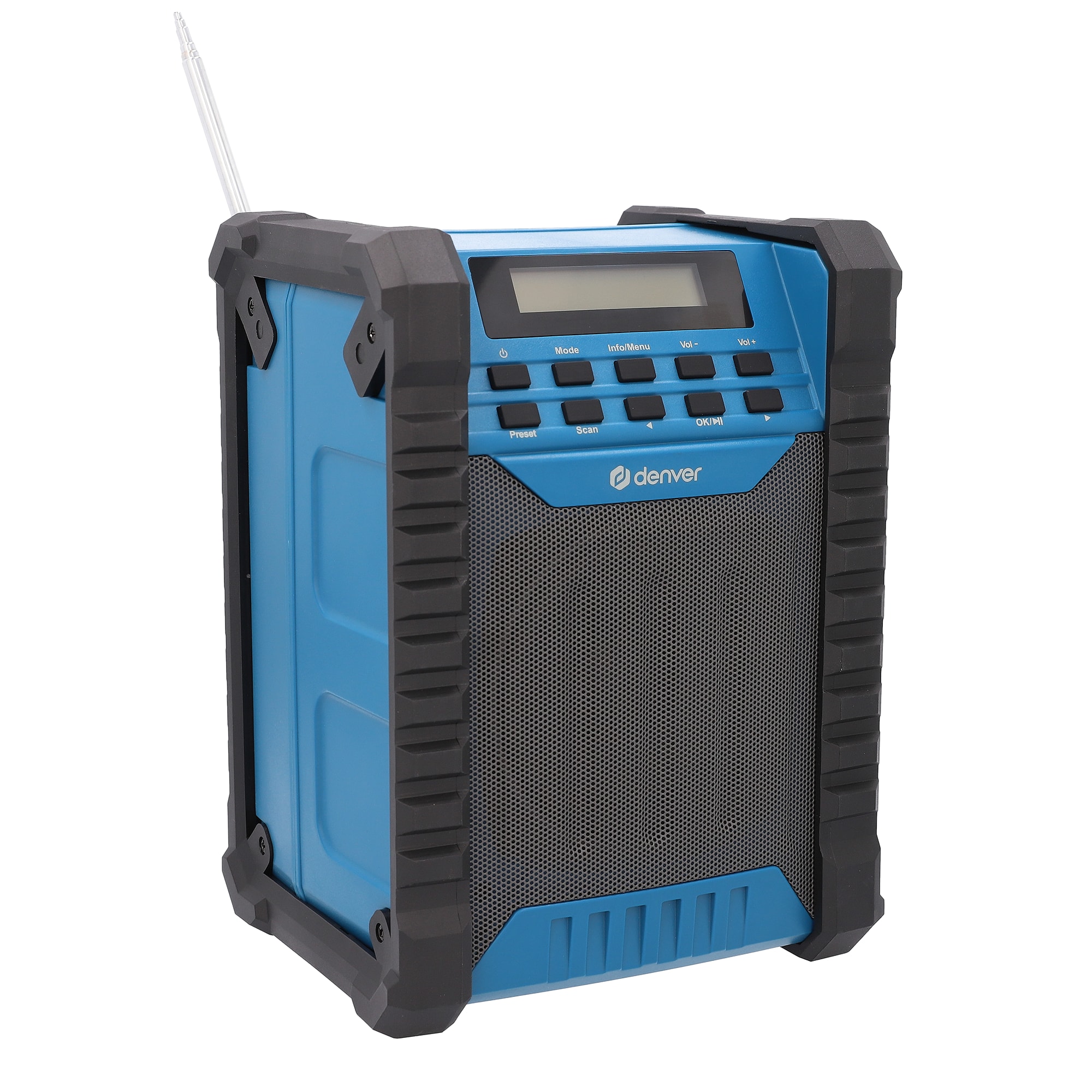 Denver WRD-60 Baustellenradio&ndash;DAB+, Bluetooth, 100W, IP54, schwarz - Bild 1