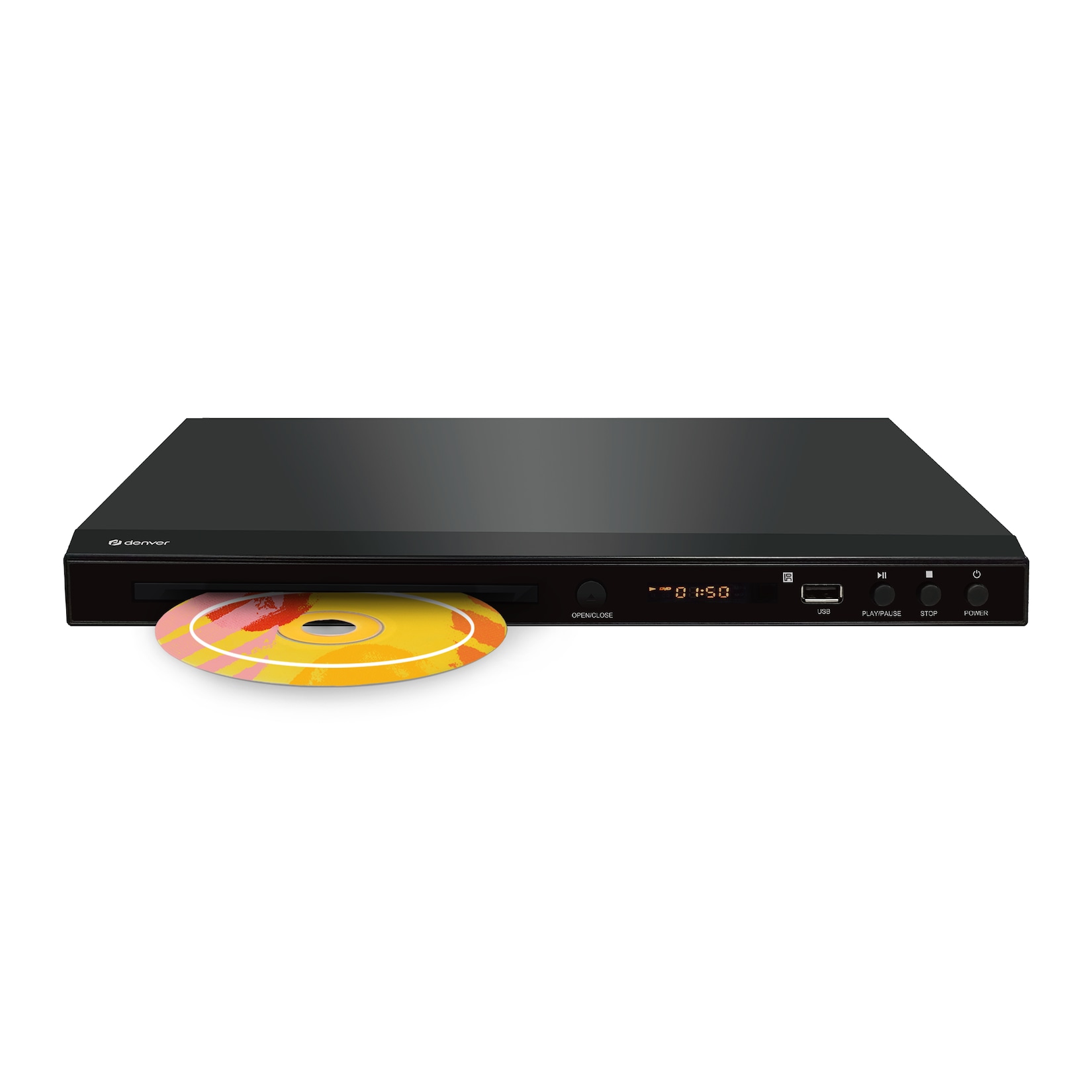 Denver DVH-1245 DVD–Player-HDMI, USB, SCART, Full HD, schwarz