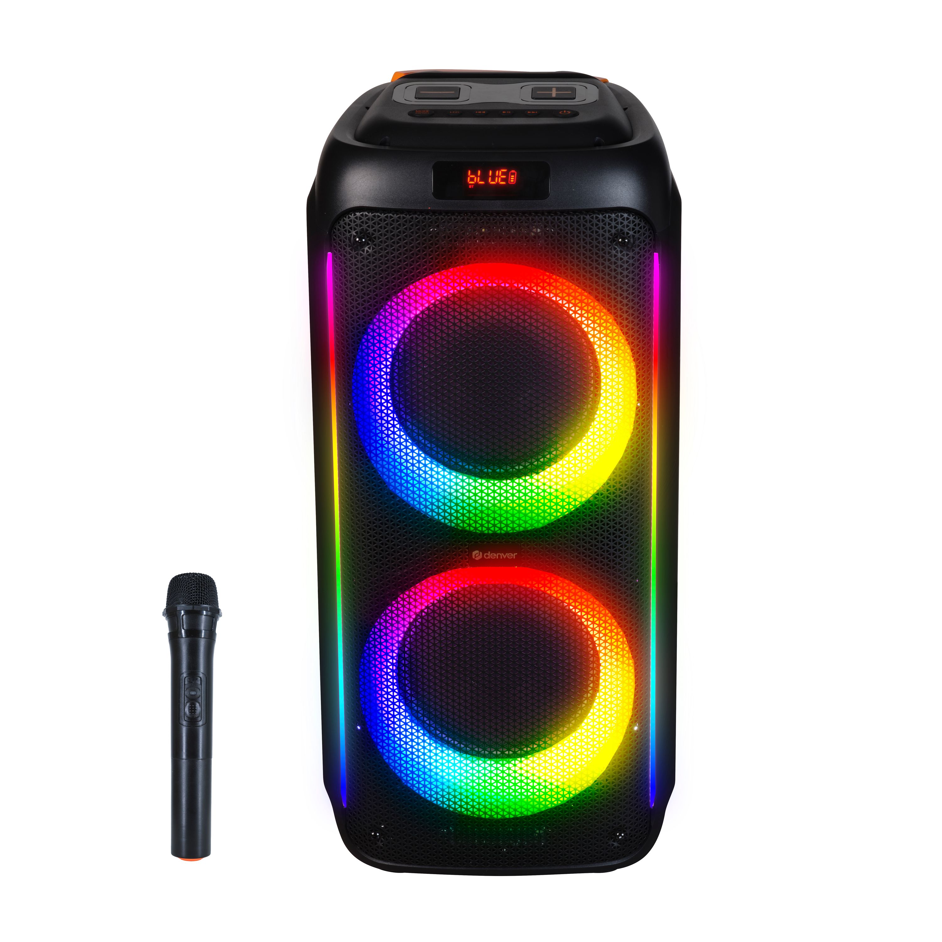 Denver BPS-458 Bluetooth Party Lautsprecher &ndash; 1000W, Karaoke, schwarz - Bild 1