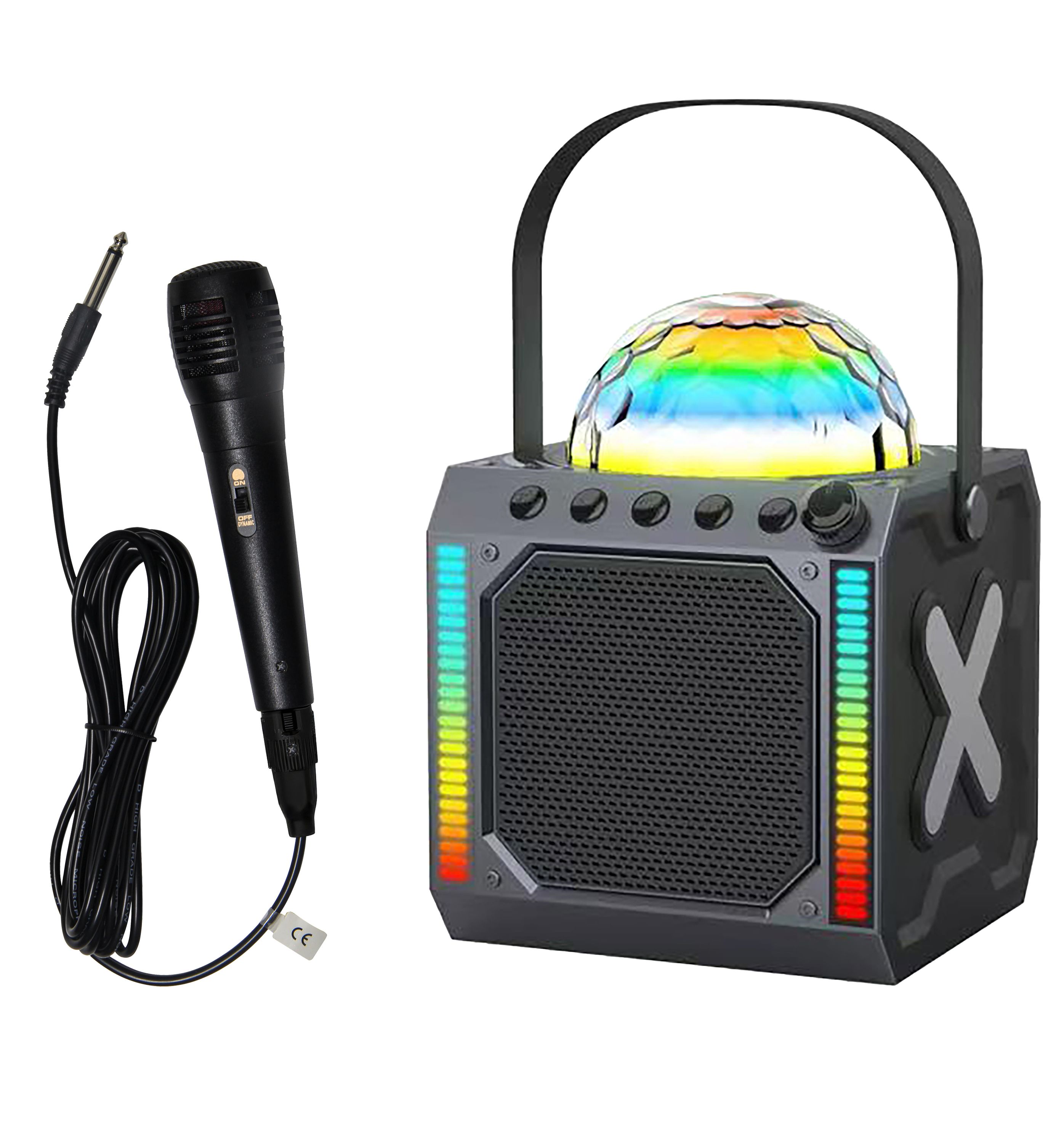 Denver BTM-618 Bluetooth Lautsprecherbox&ndash;Discolicht, Mikrofon, schwarz - Bild 1