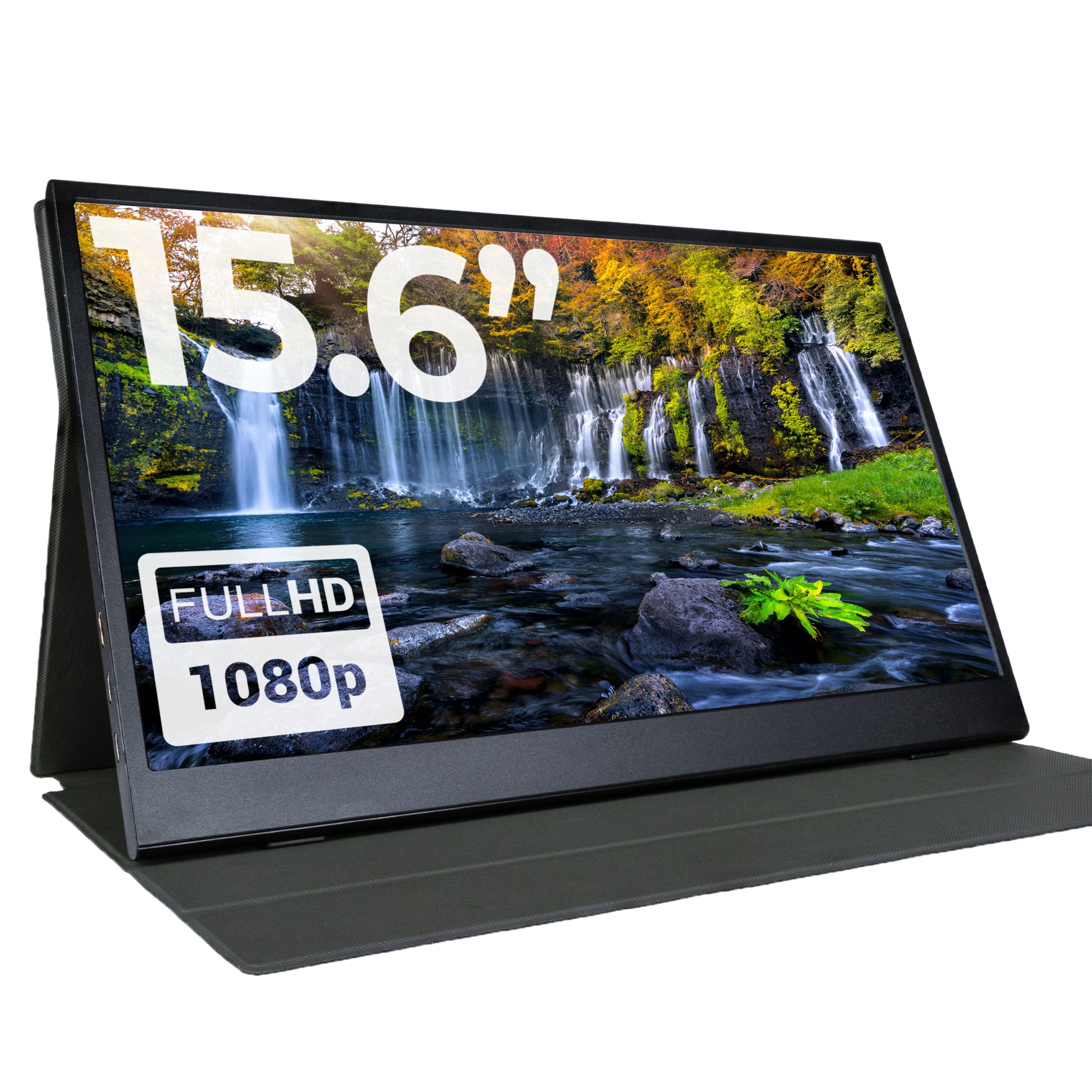 Denver PMO-15604 tragbarer Monitor, 15,6", Full HD, dunkelgrau - Bild 1