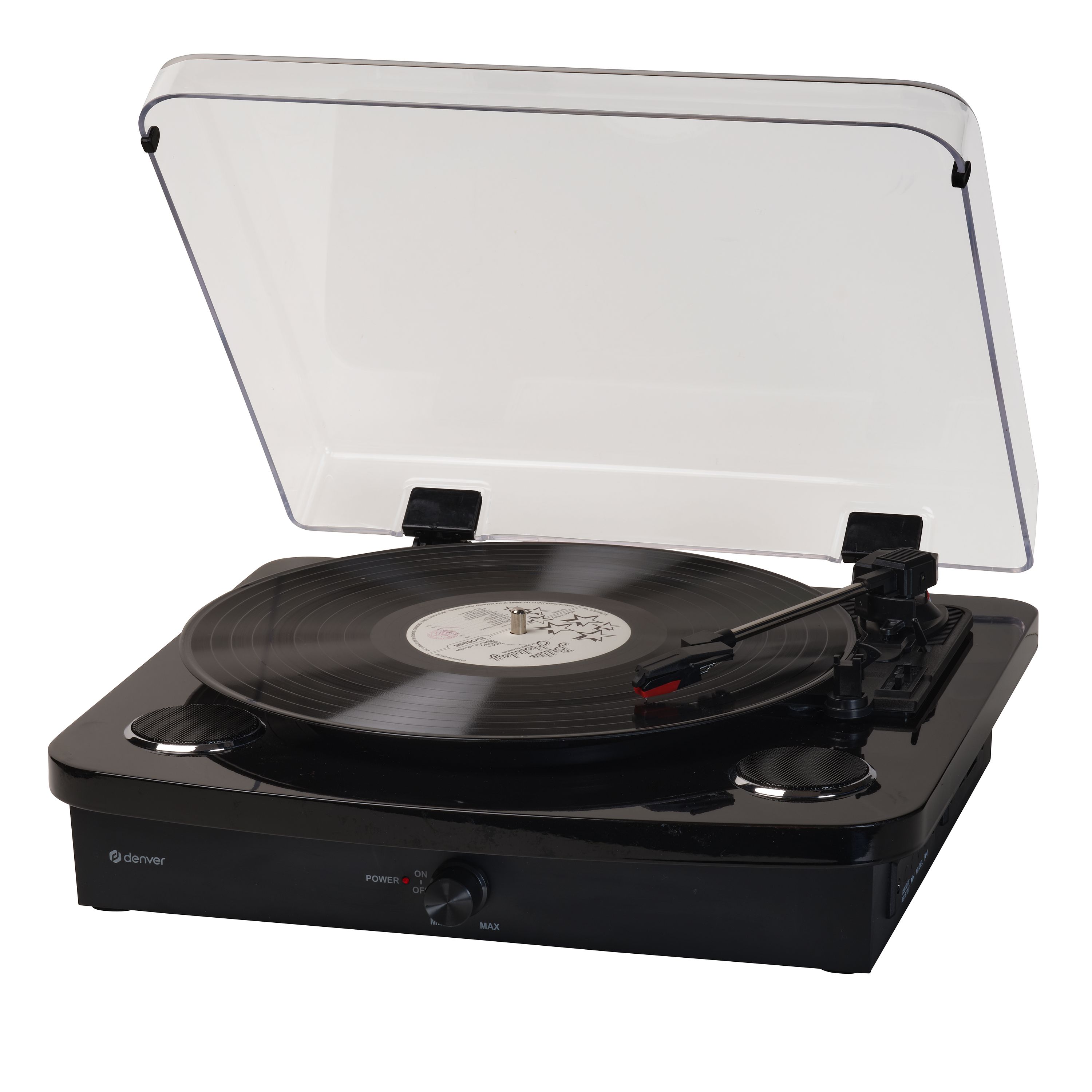 Denver VPL-230 Plattenspieler&ndash; Lautsprecher und Bluetooth, schwarz - Bild 1