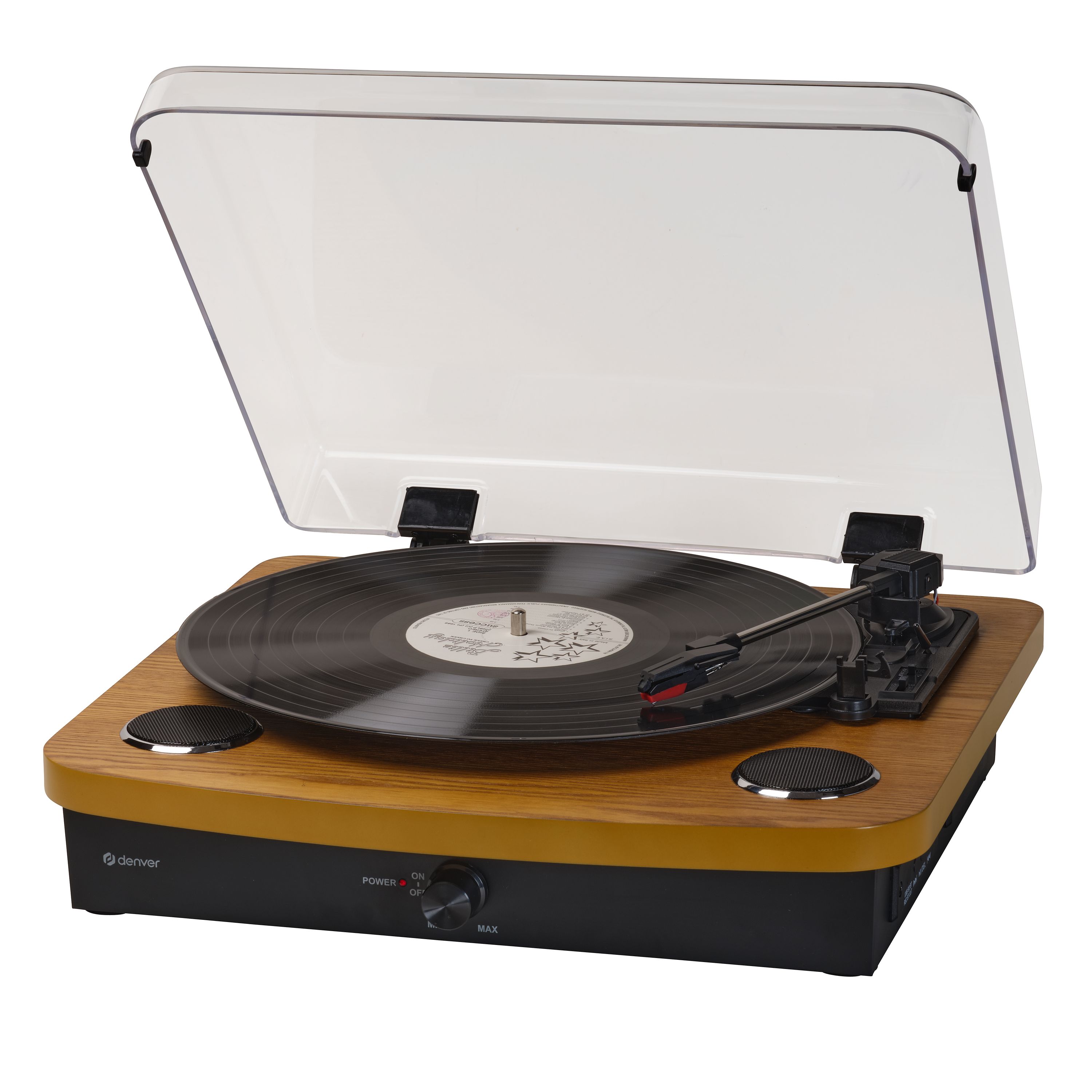 Denver VPL-230 Plattenspieler&ndash; Lautsprecher und Bluetooth, hellbraun - Bild 1