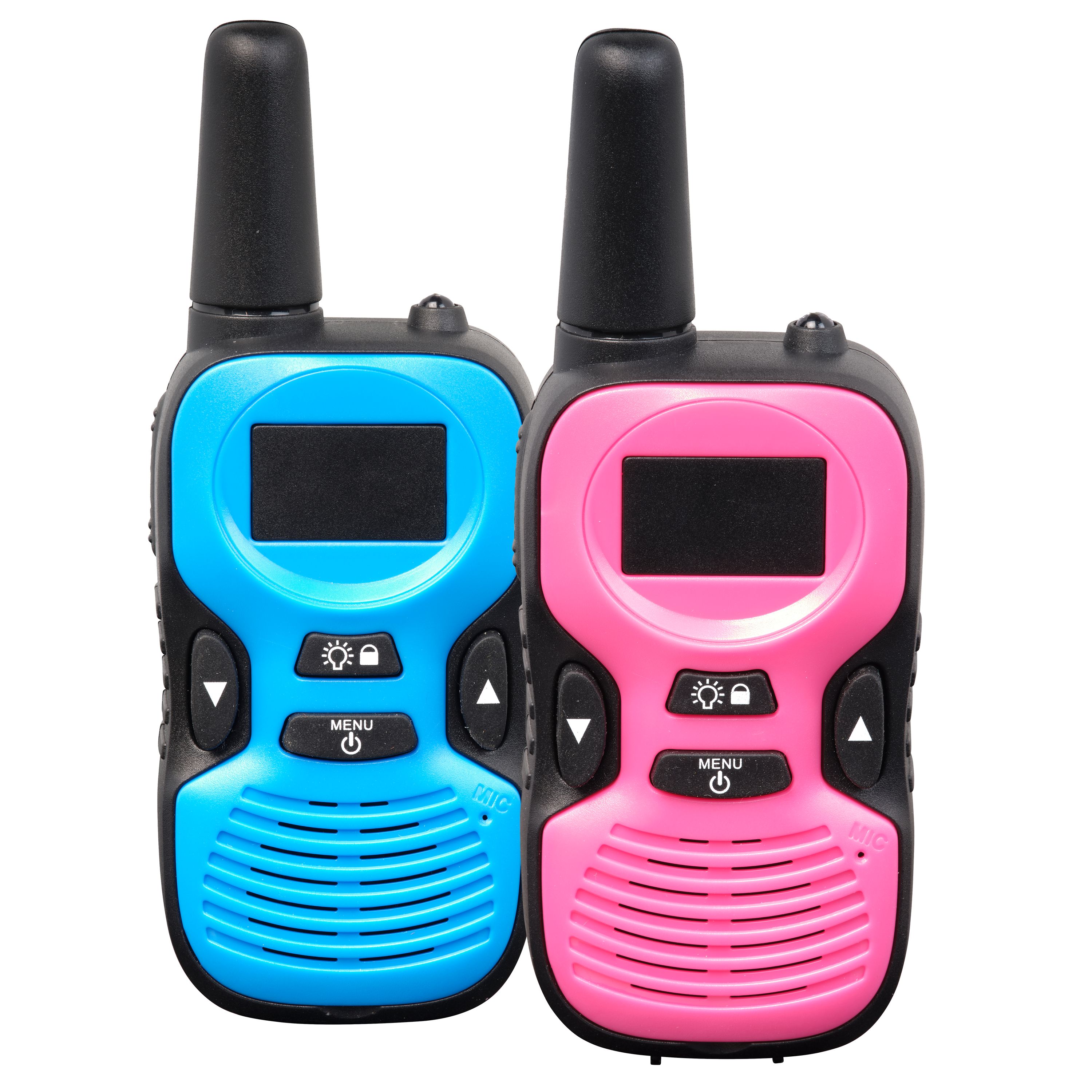 Denver WTK-441 Walkie Talkie Set Kinder &ndash; 2 St&uuml;ck, rosa/blau - Bild 1