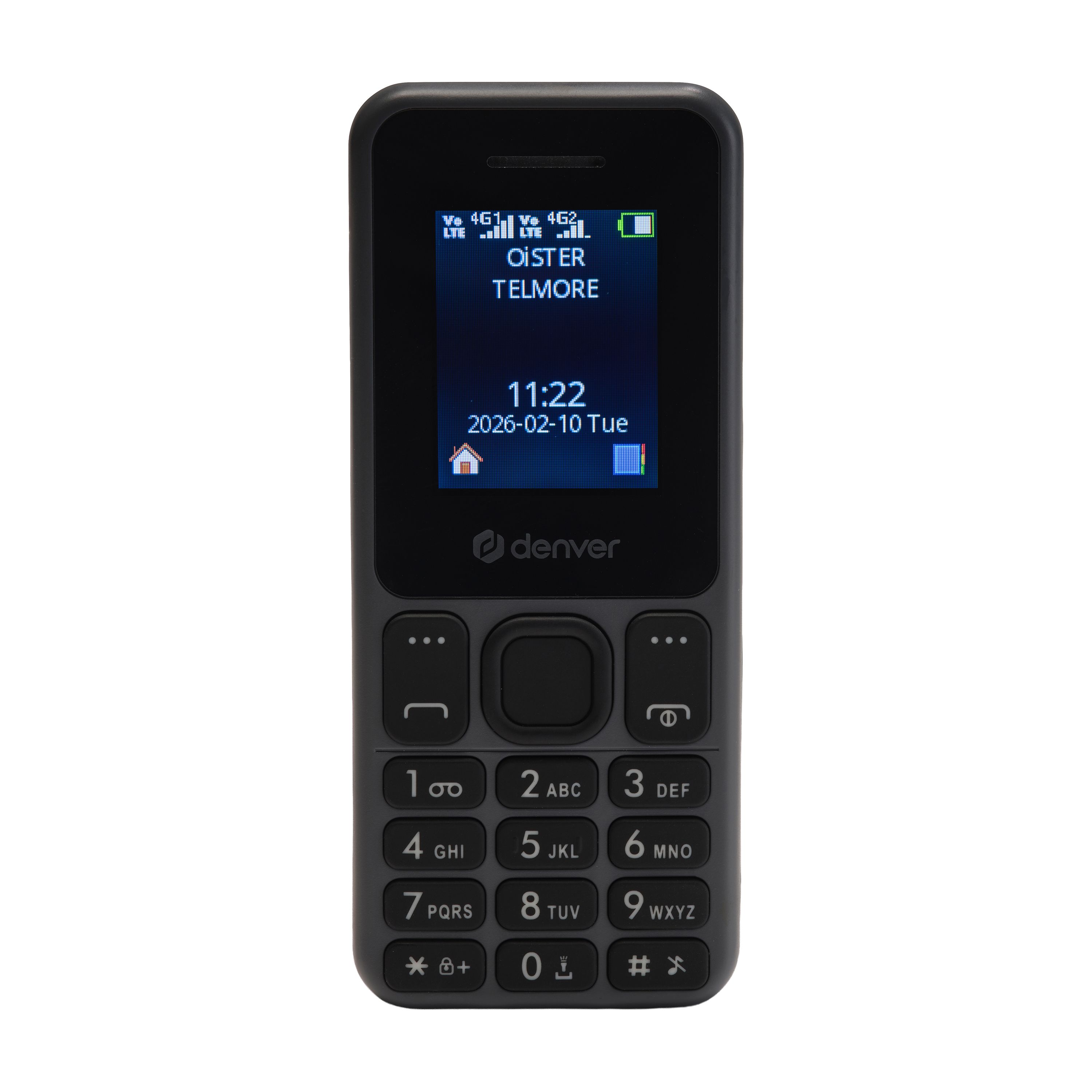 Denver FAS-1880L 4G LTE Mobiltelefon&ndash; Dual-Sim, Bluetooth, schwarz - Bild 1