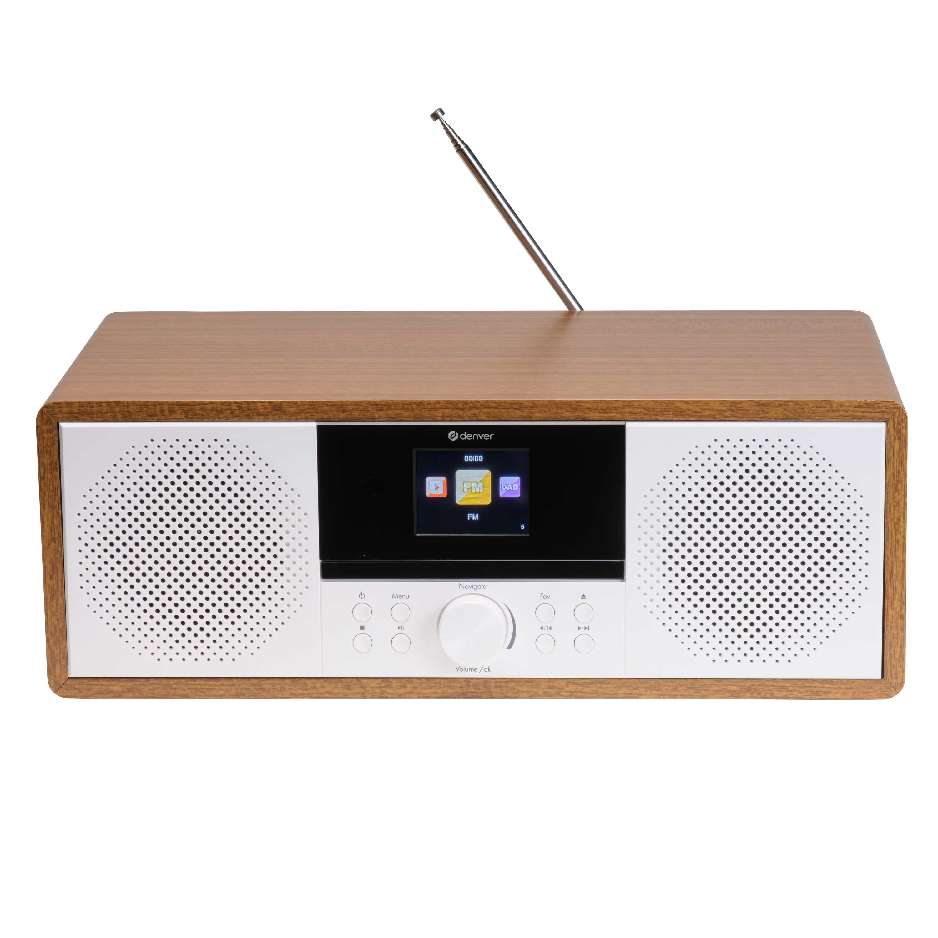 Denver MIR-270 DAB+, FM/Internetradio&ndash; CD-Player, Bluetooth, braun - Bild 1