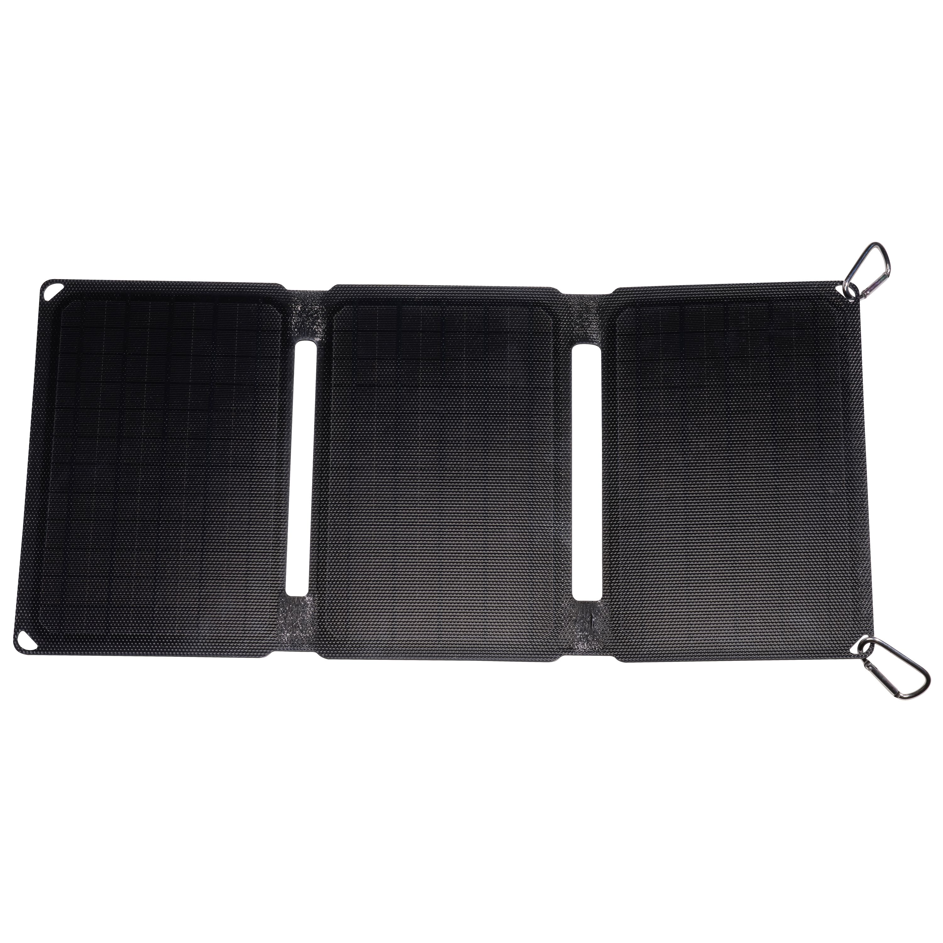 Denver SOP-10200MK2 Solarpanel&ndash;faltbar, 20W, schnelles Laden, schwarz - Bild 1