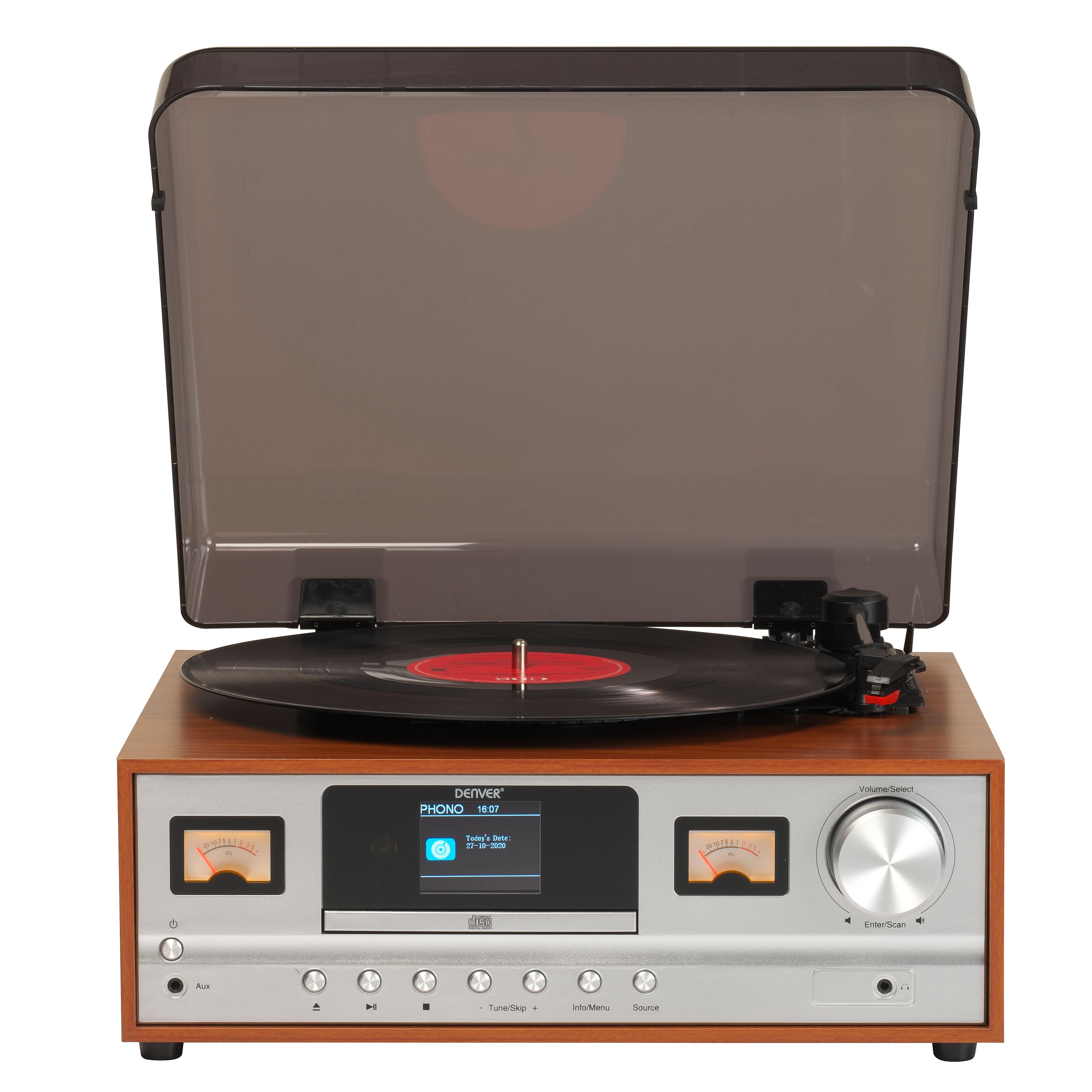 Denver MRD-52 Musikanlage&ndash;Plattenspieler, CD-Player, Radio, Bluetooth - Bild 1