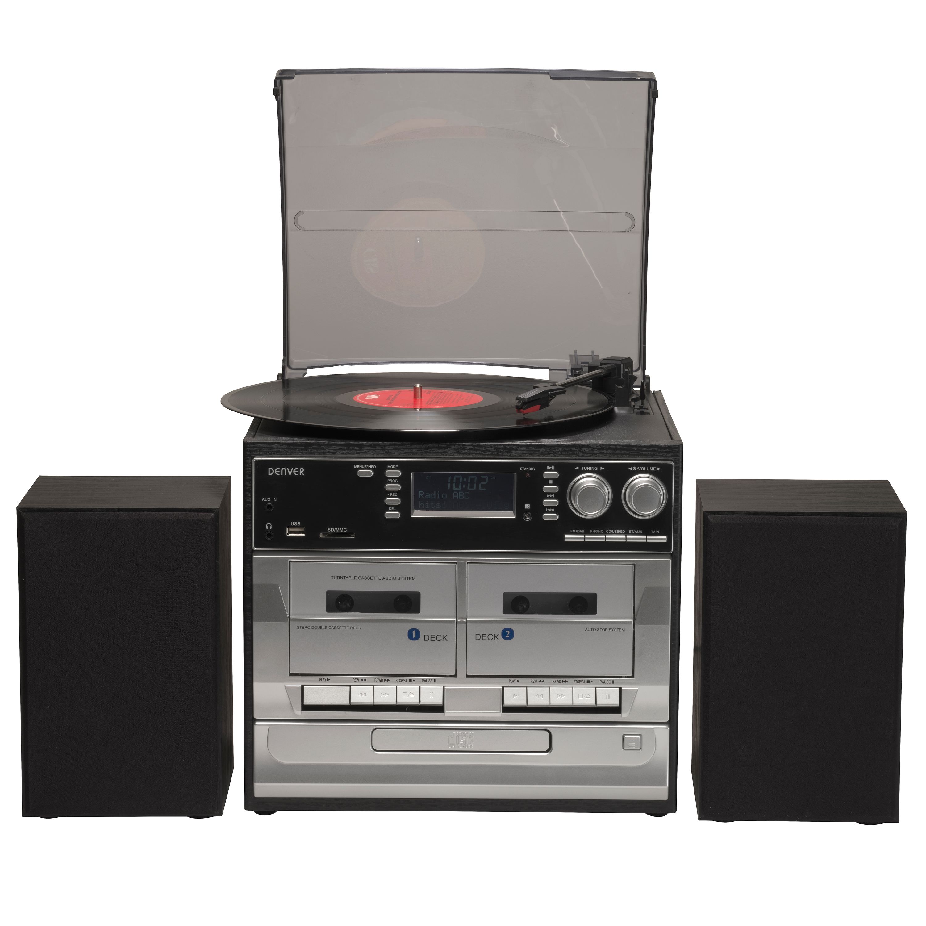 Denver MRD-166 Musikcenter&ndash;Allrounder mit Lautsprecherboxen, 2x 20W - Bild 1