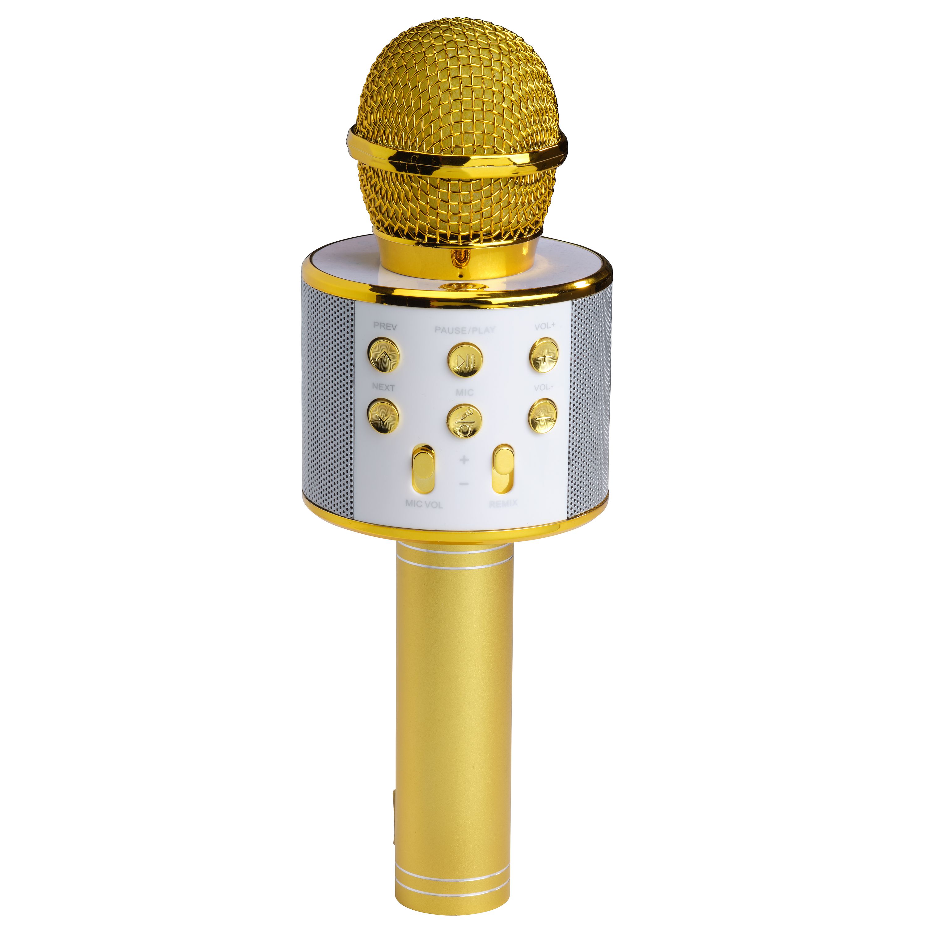 Denver KMS-20 Bluetooth Mikrofon&ndash; mit integriertem Lautsprecher, gold - Bild 1