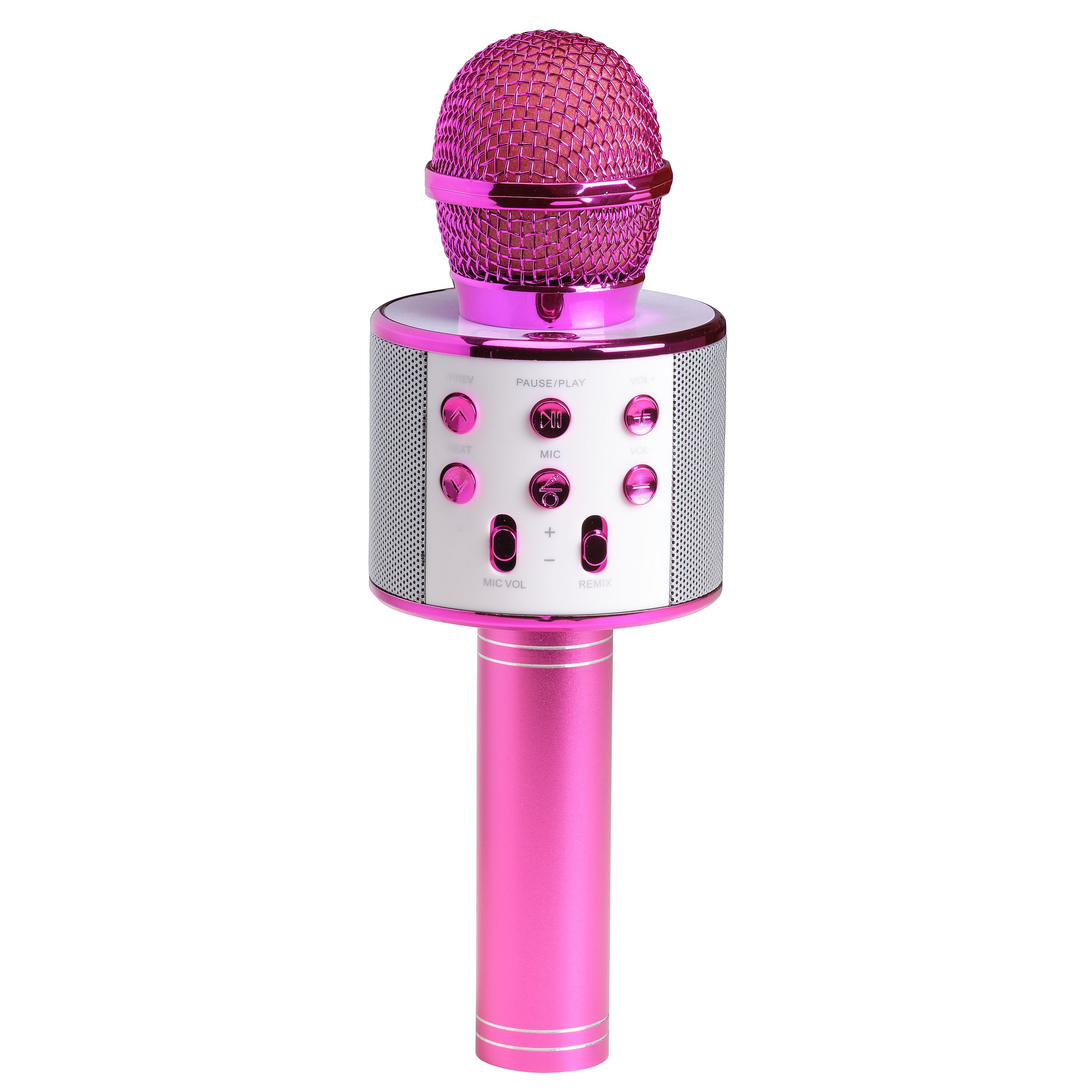 Denver KMS-20 Bluetooth Mikrofon&ndash; mit integriertem Lautsprecher, pink - Bild 1