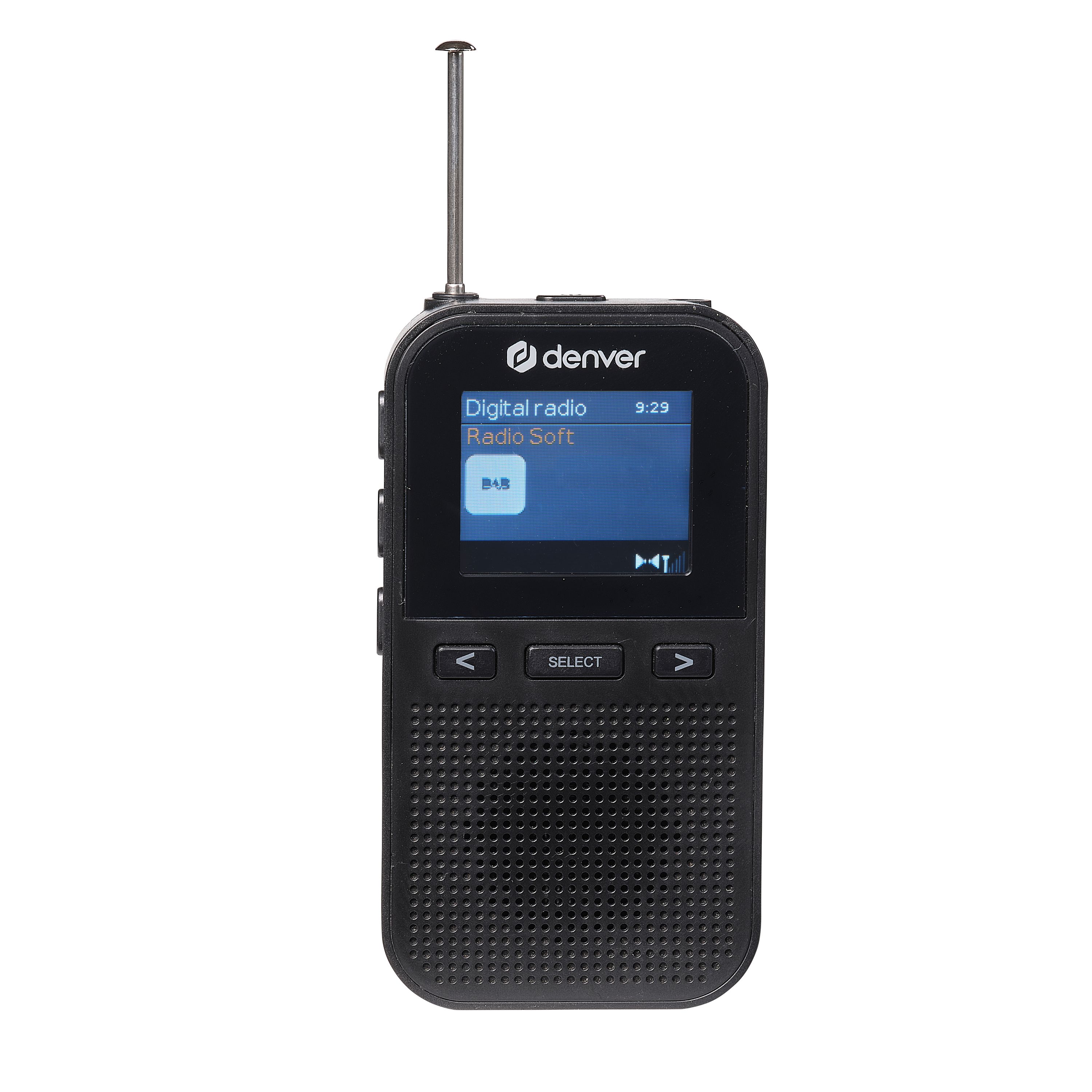Denver DAH-126 Tragbares DAB+/FM Radio, 1,8" Farbdisplay, 60 Senderspeicher, USB-C, 1800 mAh Akku, Kopfh&ouml;reranschluss - Bild 1