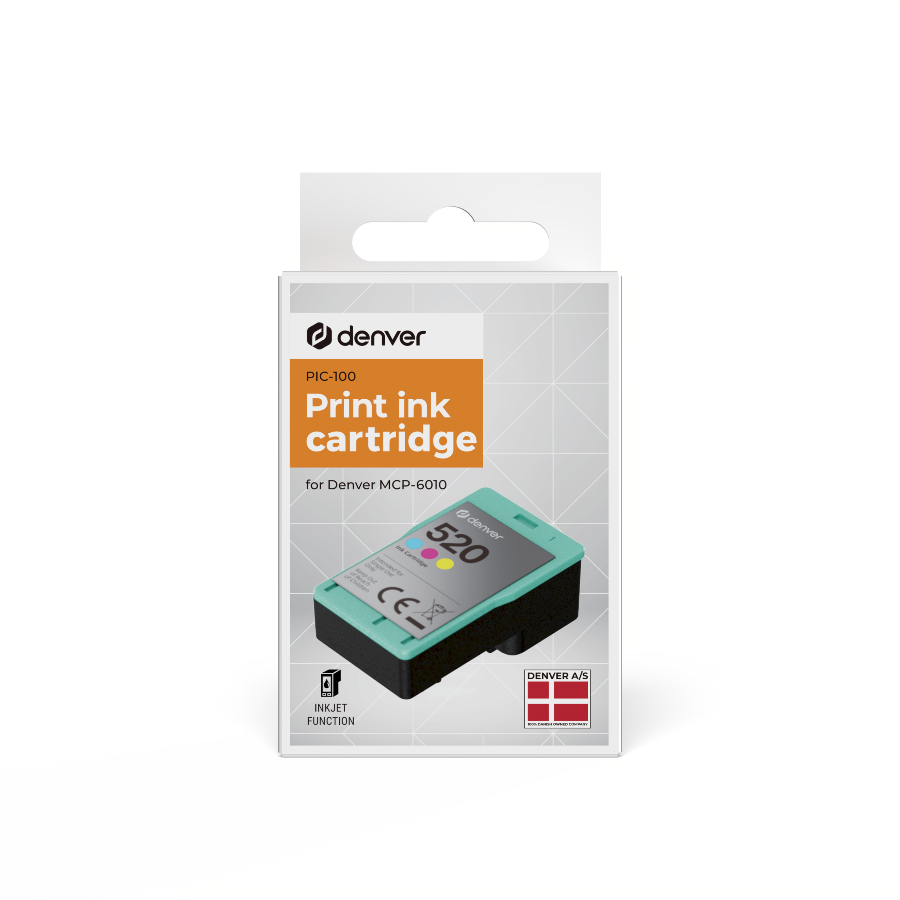Denver PIC-100 Druckerpatrone&ndash;All-in-One-Inkjet: rot, gelb, blau - Bild 1