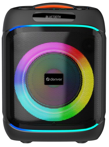 Denver BPS-270 Bluetooth Party Lautsprecher, 400W mit LED-Lichtshow