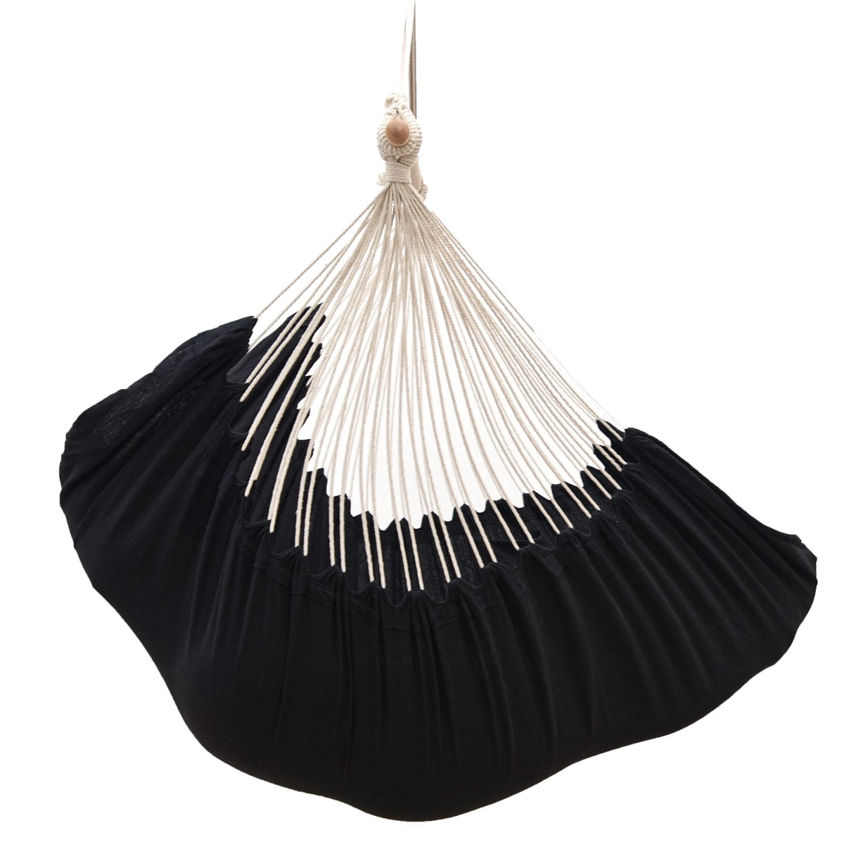 XXL Liege H&auml;ngesessel mit Seitenfach und Kissen - 220x120 cm Outdoor H&auml;ngematte - Bild 1