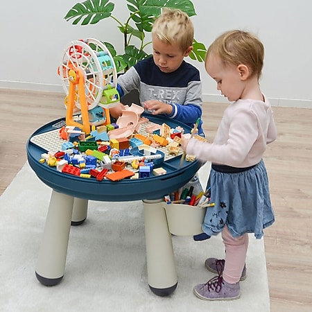 XL Bausteine Spieltisch Kind Bautisch Klappbar Bauplatte Spielzeug b3 