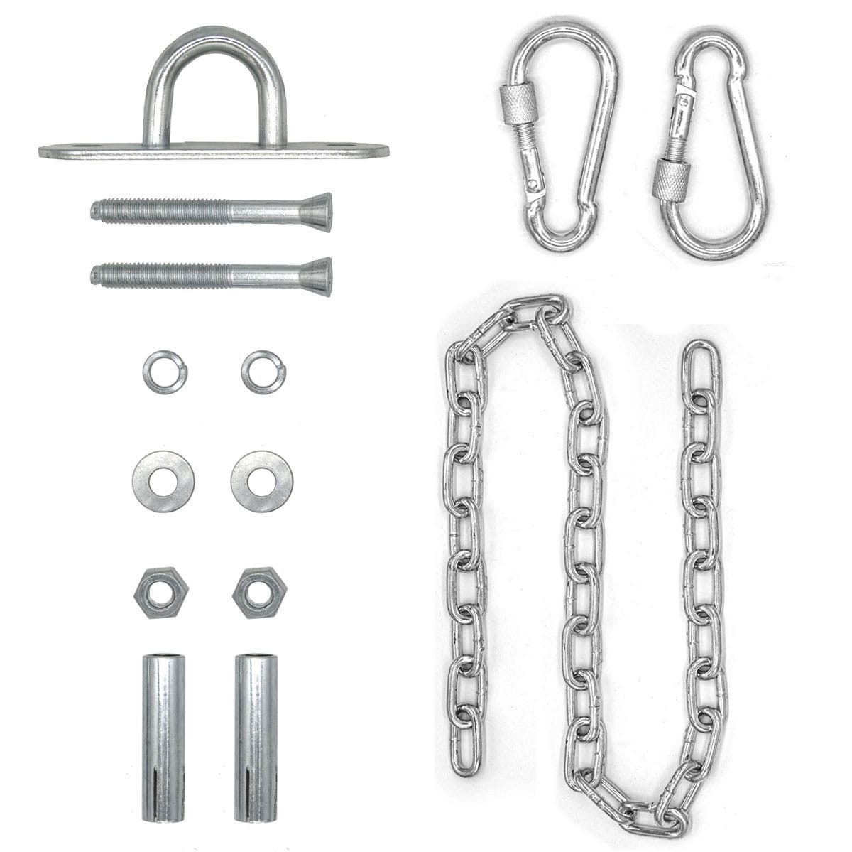 230 kg H&auml;ngesessel Kette mit Deckenhaken 100cm Aufh&auml;ngung f&uuml;r Boxsack H&auml;ngematte - Bild 1