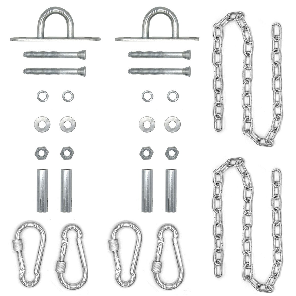 2 x 230 kg Hängesessel Kette mit Deckenhaken 100cm Aufhängung Boxsack Hängematte | 04057216044447