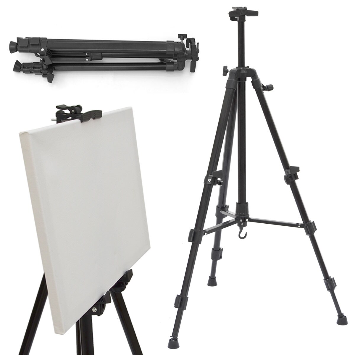 Aluminium Feld Staffelei Leinwand Tischstaffelei 52-155cm Kinder Tafel St&auml;nder - Bild 1