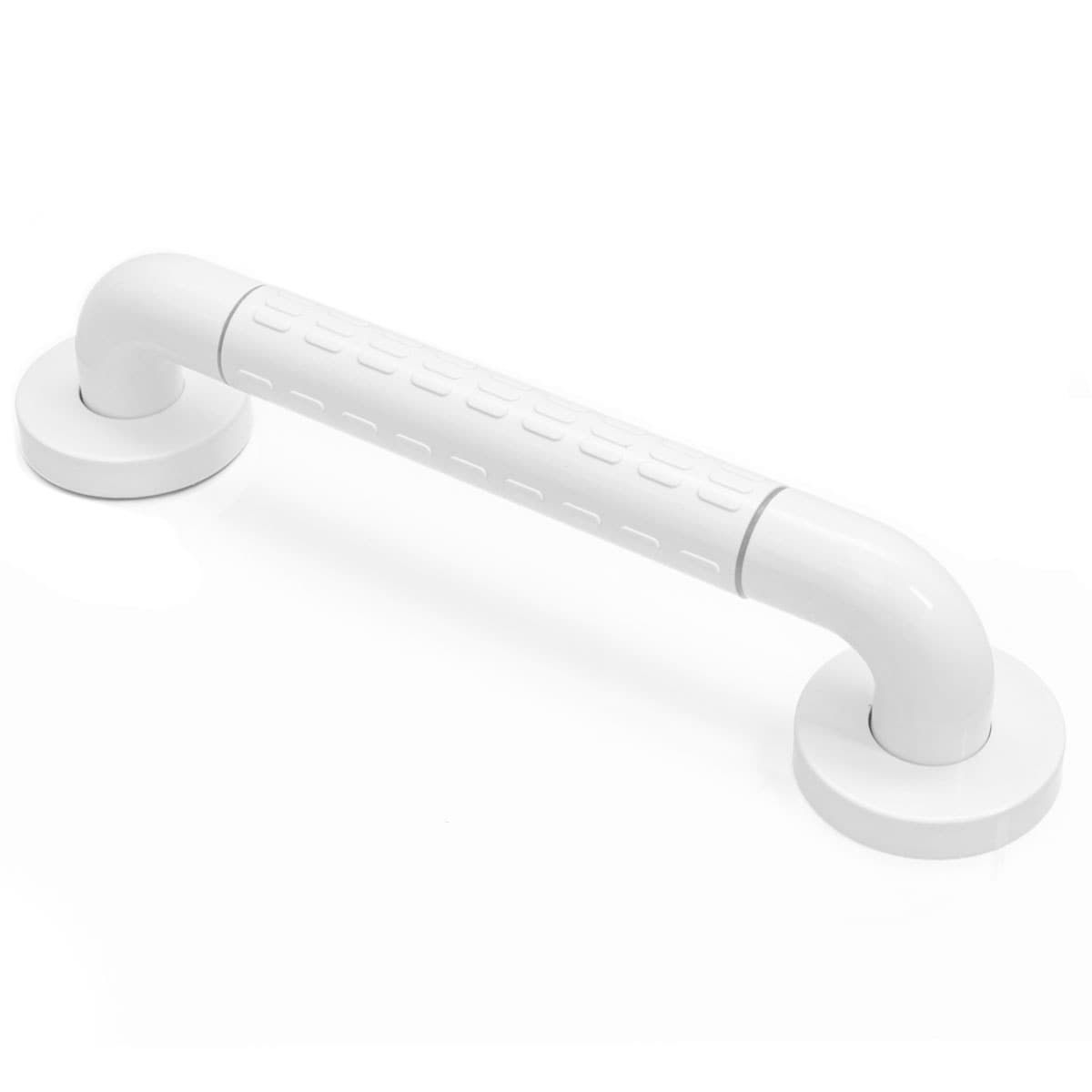 Anti-Rutsch Badewannengriff 30 cm Senioren Griff Bad Haltegriff Edelstahl Wei&szlig; - Bild 1