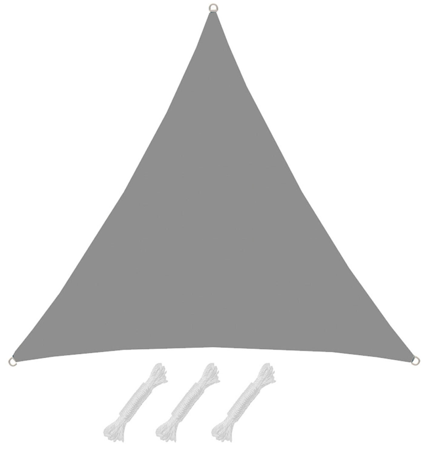 UPF50+ UV Sonnensegel 2x2x2 Polyester Dreieck Wasserabweisend Garten Segel Grau - Bild 1