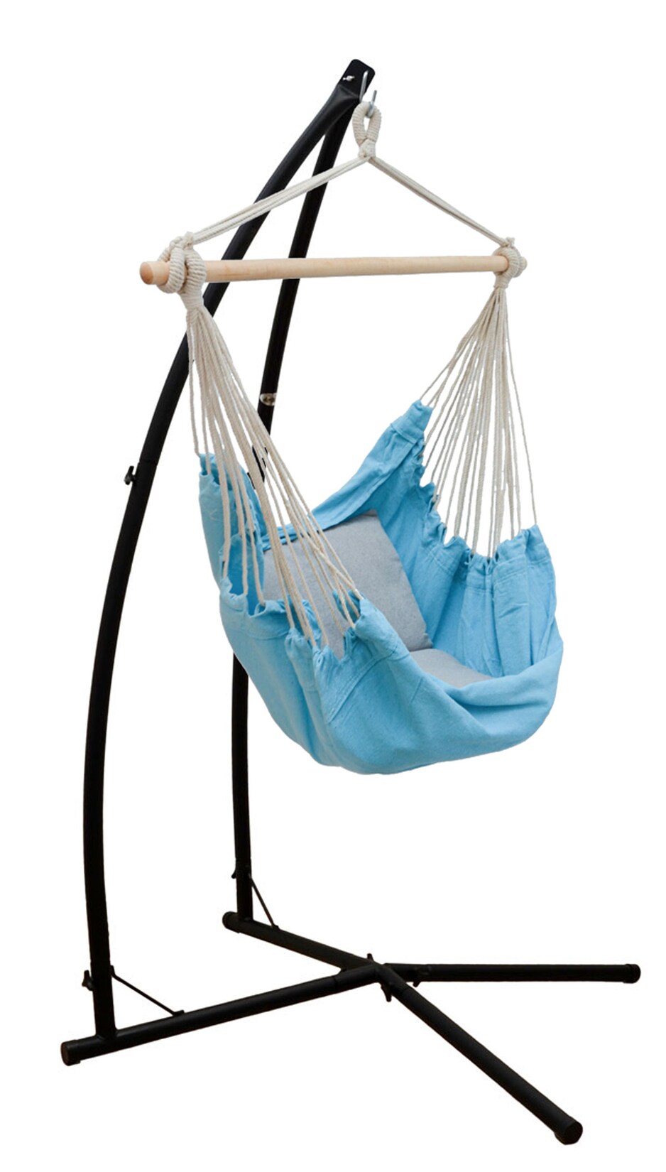 Hängestuhlgestell mit Hängesessel 215cm Metallgestell bis 120kg mit 2 Kissen | 04057216045116