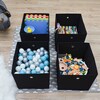 Cube Aufbewahrungsbox Set 30cm*30cm Für Kallax Regal Grau Weiß – Mangata