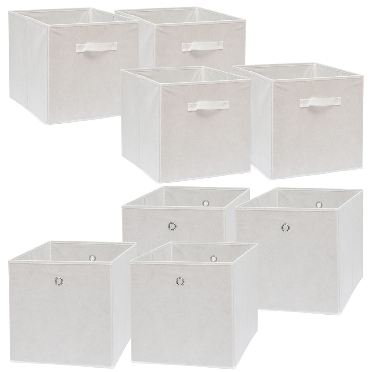 Faltbox Set 4 Boxen f&uuml;r Kallax Regal wei&szlig; 33x38x33cm Expedit Box faltbar - Bild 1