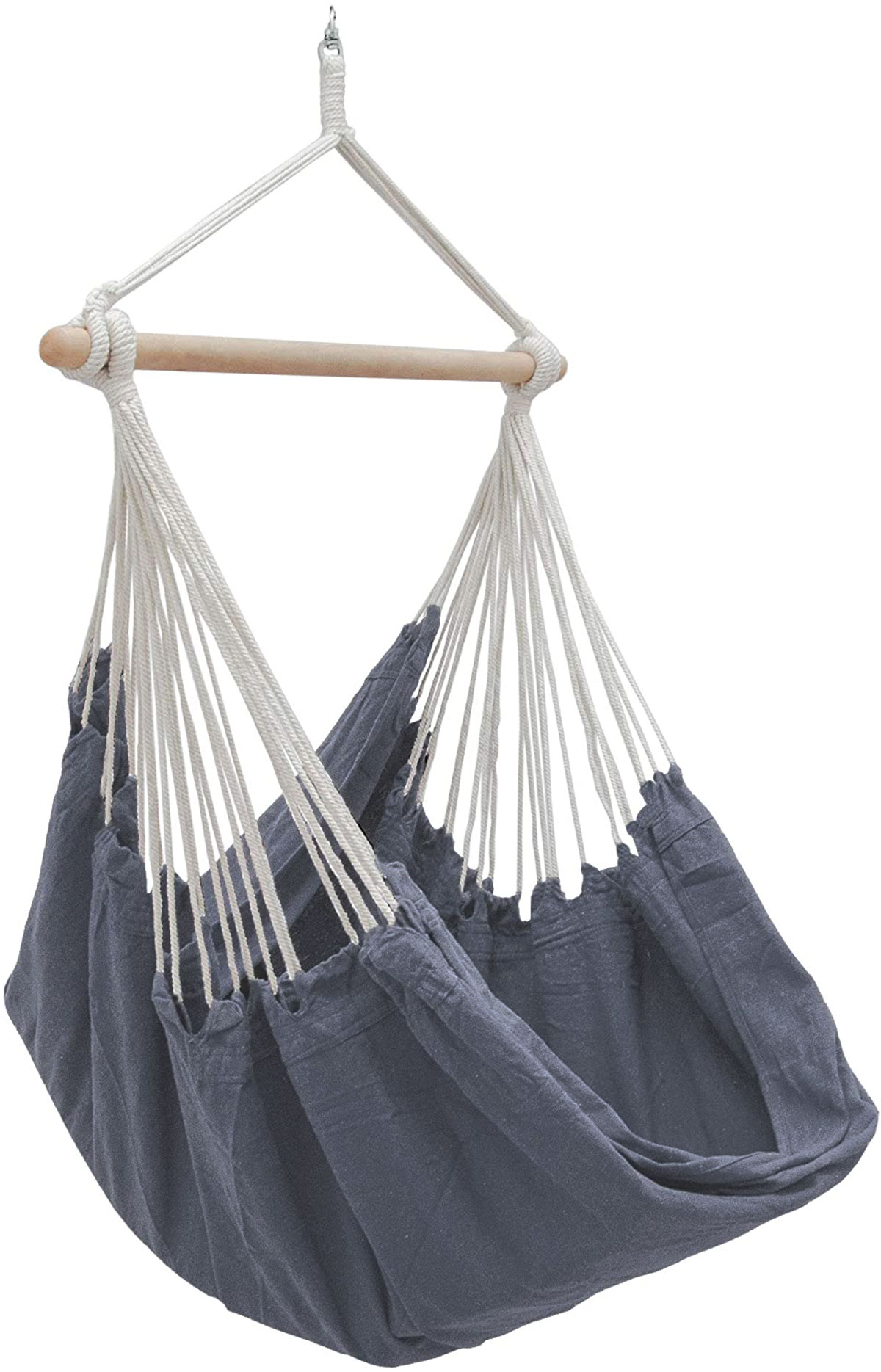 XXL H&auml;ngesessel f&uuml;r 2 Personen185x130 H&auml;ngestuhl bis 150kg H&auml;ngematte Baumwolle - Bild 1