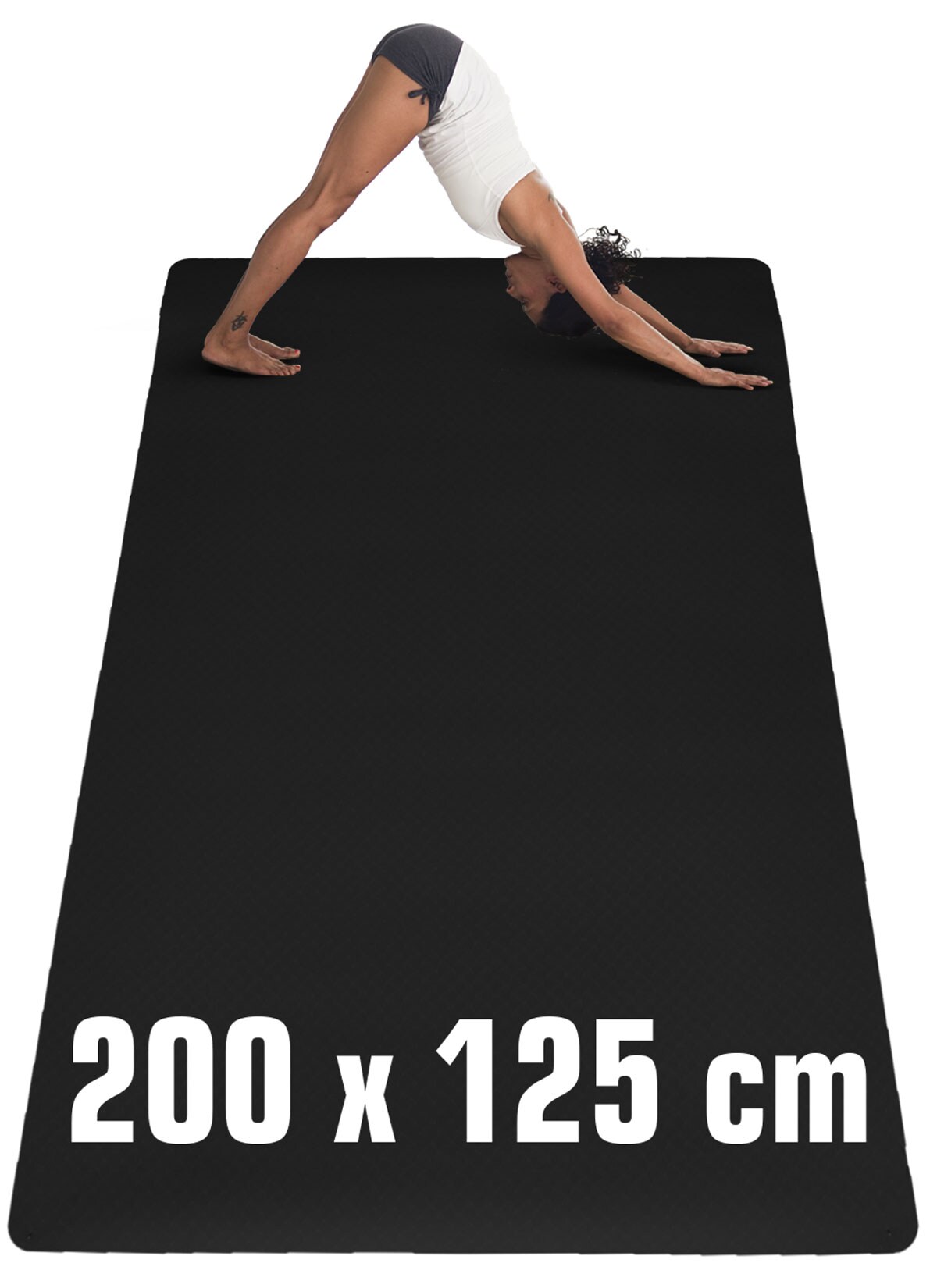 200x116 XXL Fitnessmatte - 6mm Extra Breite Yogamatte - Rutschfeste Sportmatte - Bild 1