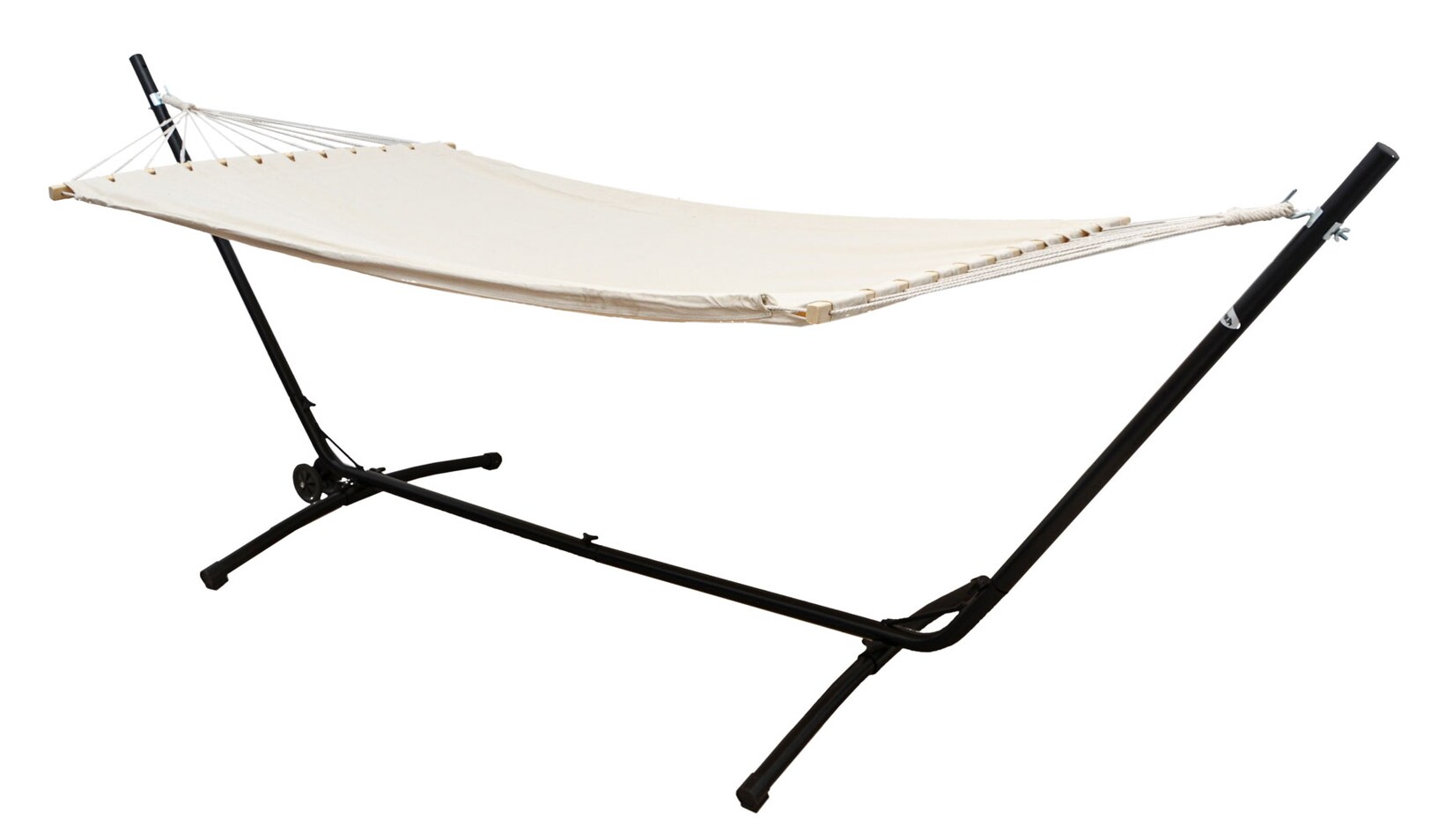 Doppel Hängematte mit Gestell auf Rollen 335×100 Hängemattengestell Verstellbar | 04057216049299