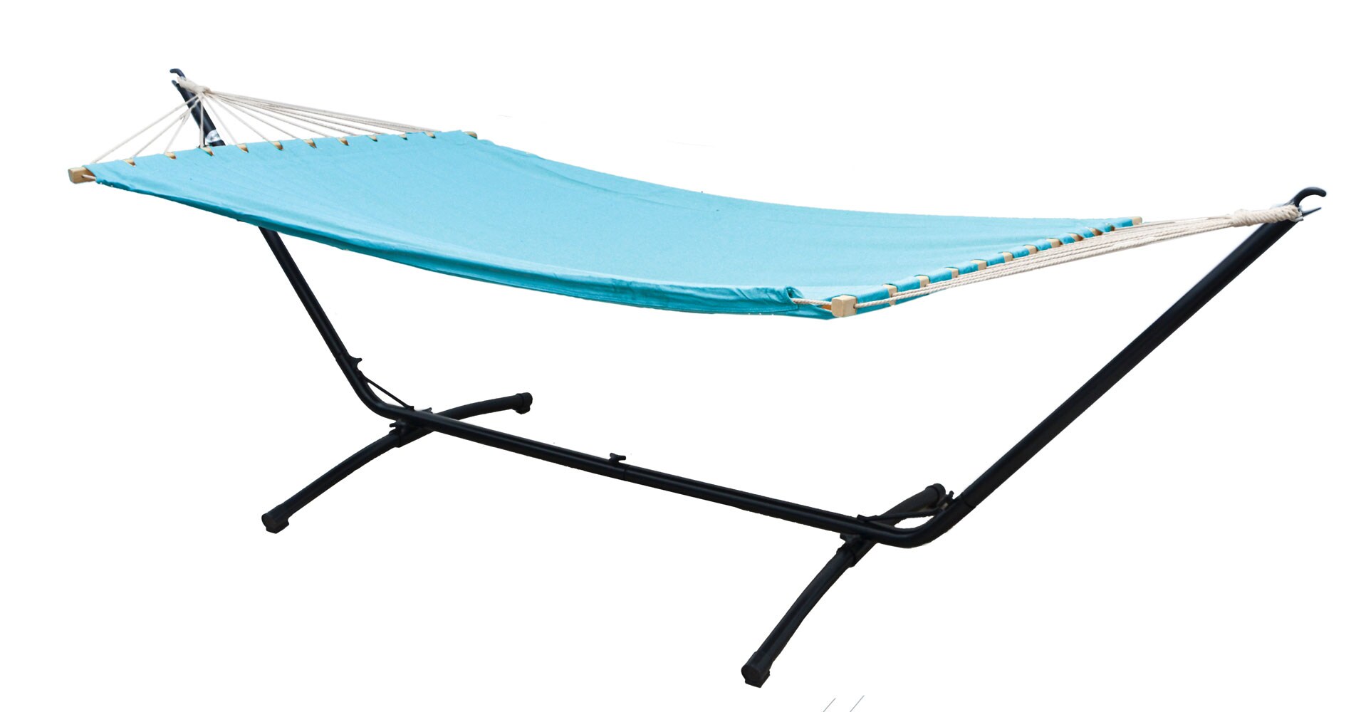 Outdoor H&auml;ngematte mit Gestell - 310cm H&auml;ngemattengestell 200x120 Stabh&auml;ngematte - Bild 1