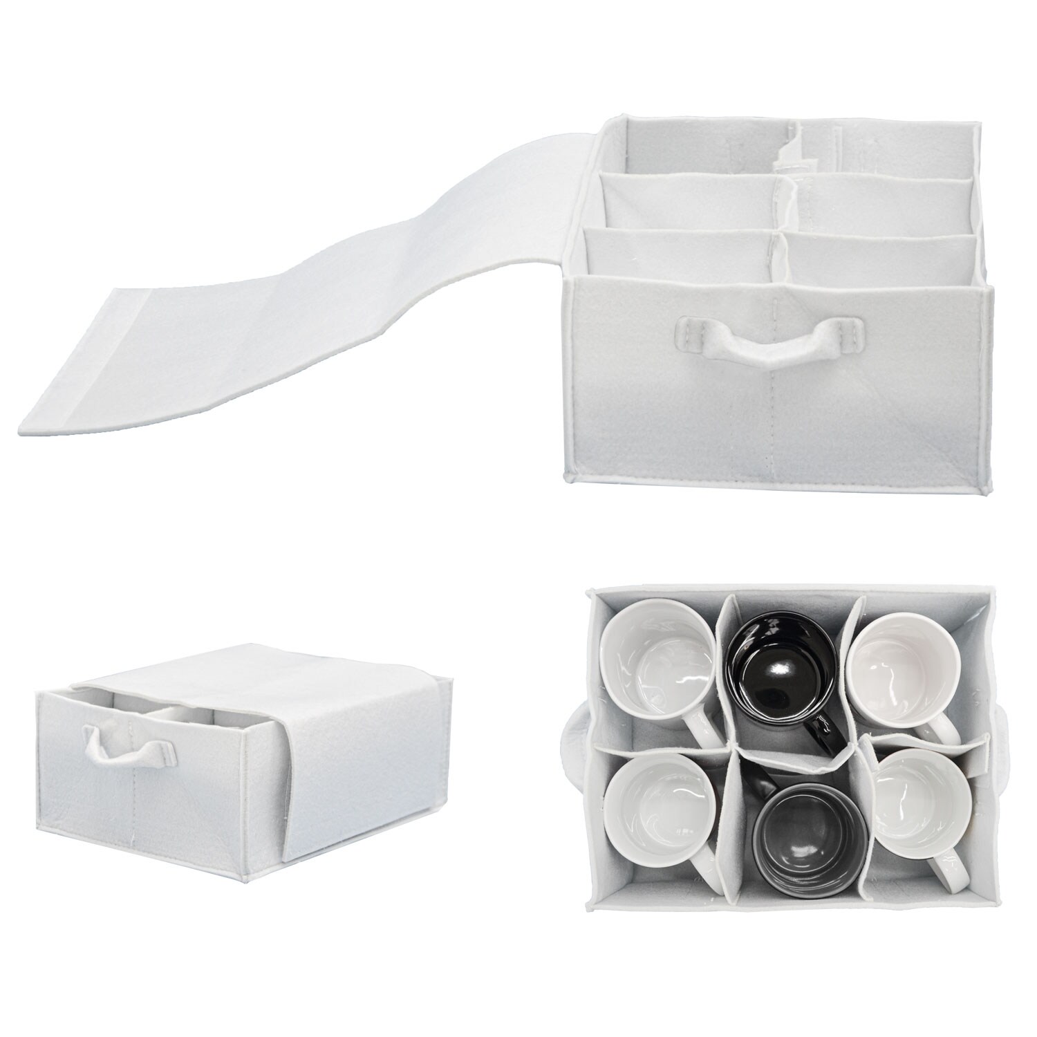 Filz Tassenhalter Camping - 28x21 Glashalter - Wohnmobil Geschirr Aufbewahrung - Bild 1