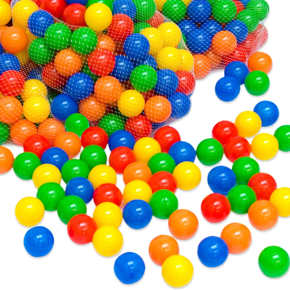50 bunte B&auml;lle f&uuml;r B&auml;llebad 5,5cm Babyb&auml;lle Plastikb&auml;lle Baby Spielb&auml;lle - Bild 1