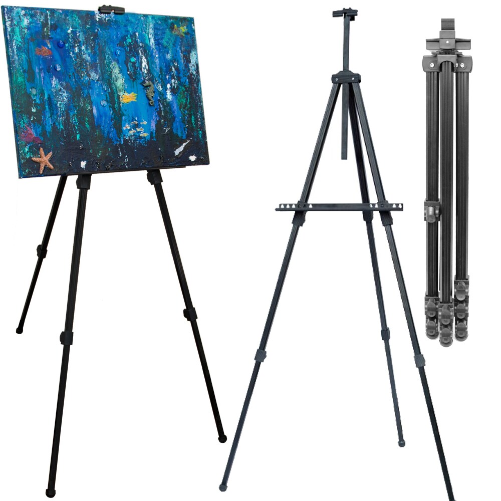 Feld Staffelei 58-180cm Aluminium Tischstaffelei Malstaffelei Whiteboard St&auml;nder - Bild 1