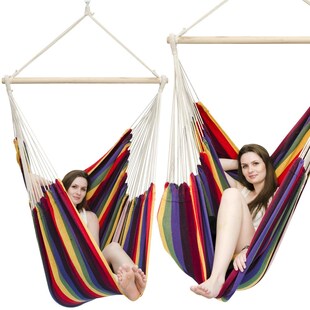 XXL Hängesessel 185x130cm Hängestuhl 2 Personen Hängesitz bis 150kg Baumwolle Hängematte 360° Swifel - Bild 1