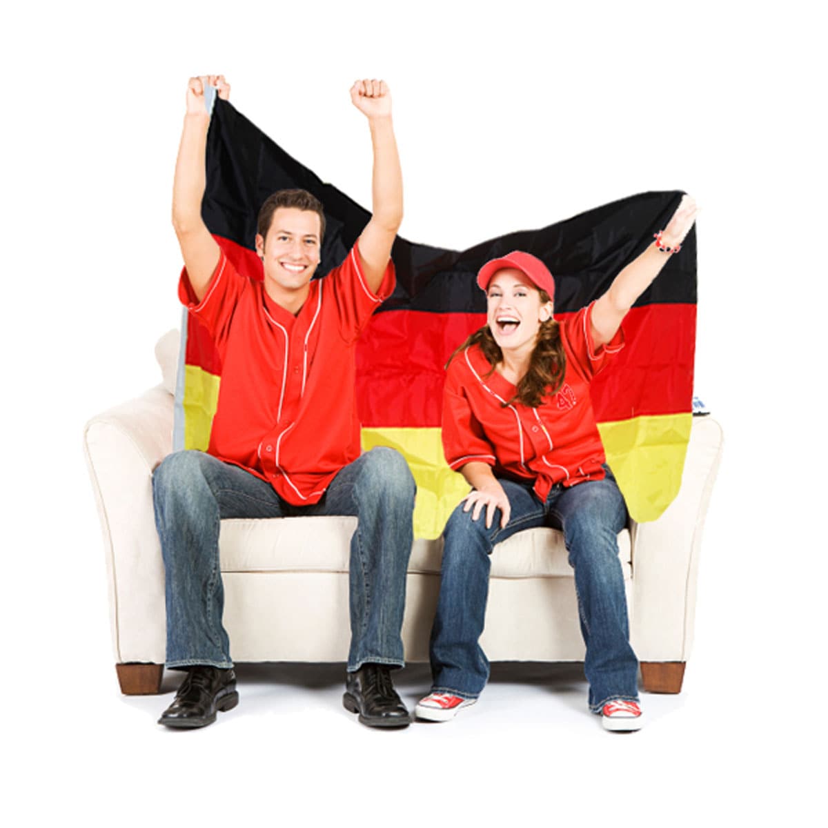 Deutschland-Flagge aus Polyester 150x90 cm - Bild 1