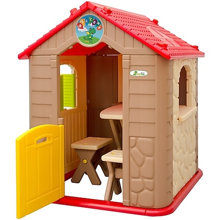 Garten Kinderhaus mit Tisch Kinder Spielhaus ab 1 Kinderspielhaus Kunststoff 